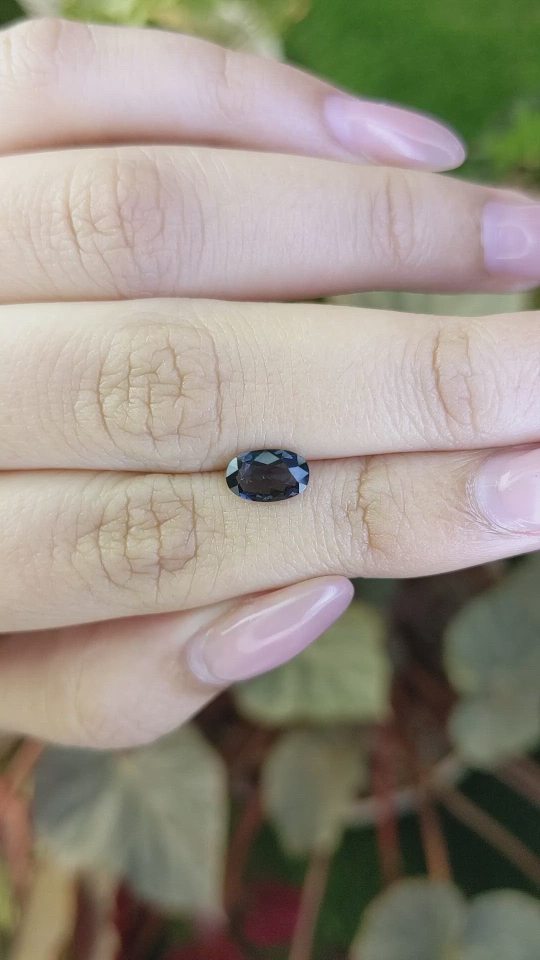 0.90 Ct. Bluish Purple Spinel from Ceylon (Sri Lanka) Size Video