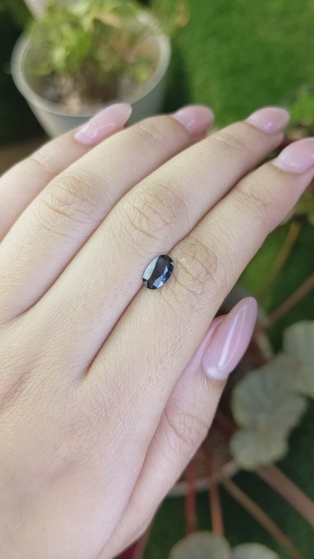 0.90 Ct. Bluish Purple Spinel from Ceylon (Sri Lanka) Size Video