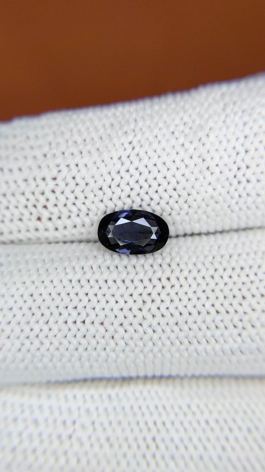0.90 Ct. Bluish Purple Spinel from Ceylon (Sri Lanka) Size Video
