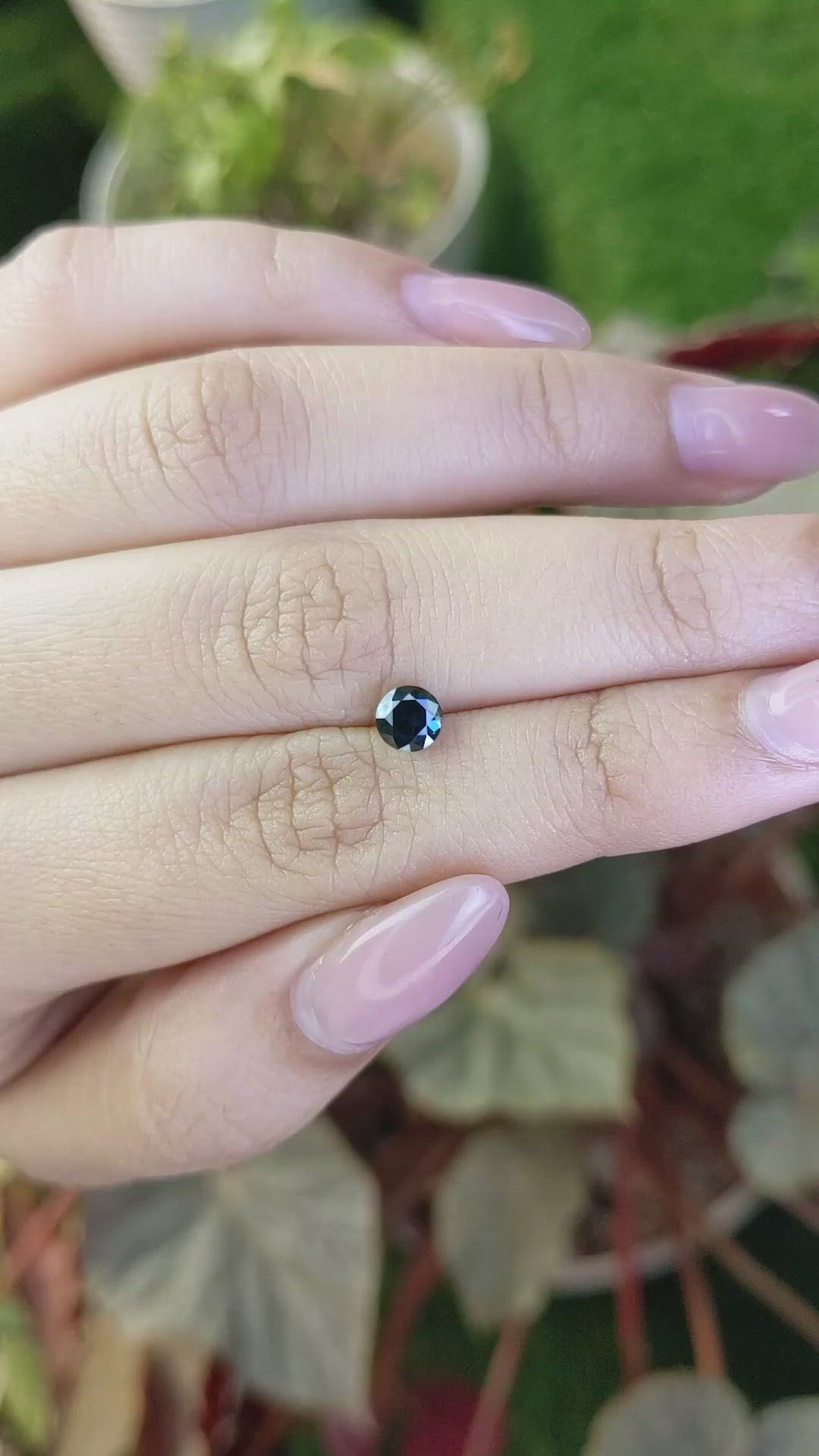 0.74 Ct. Greenish Blue Spinel from Ceylon (Sri Lanka) Size Video
