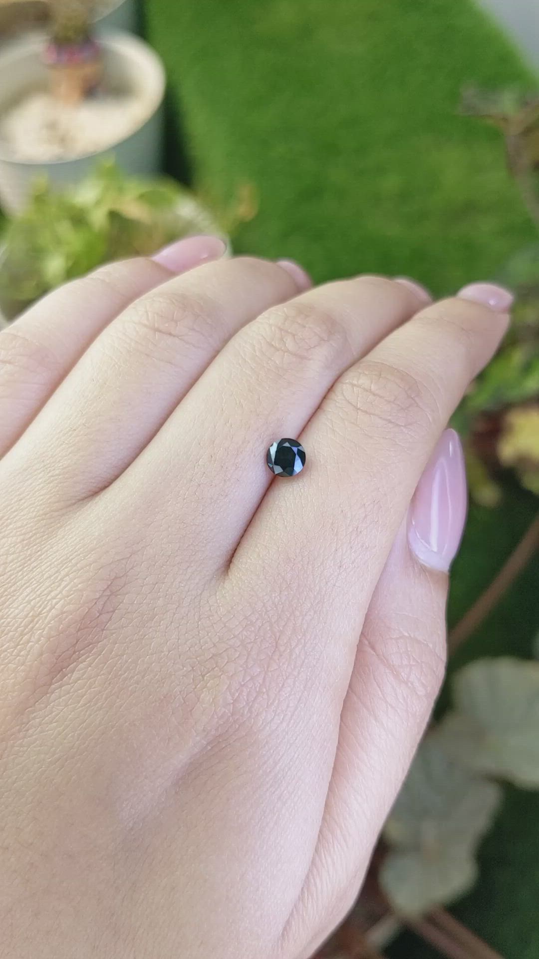0.74 Ct. Greenish Blue Spinel from Ceylon (Sri Lanka) Size Video