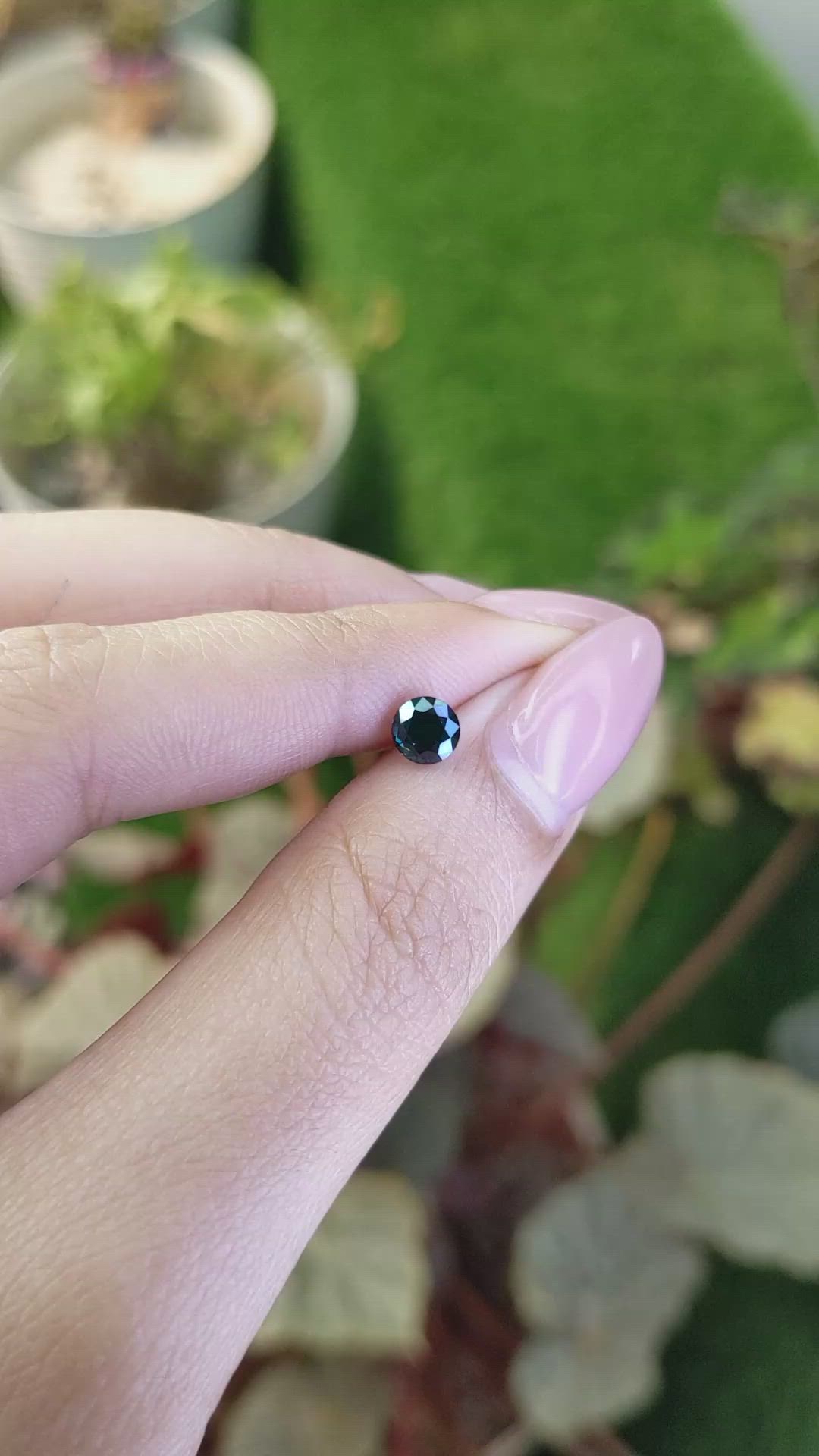 0.74 Ct. Greenish Blue Spinel from Ceylon (Sri Lanka) Size Video