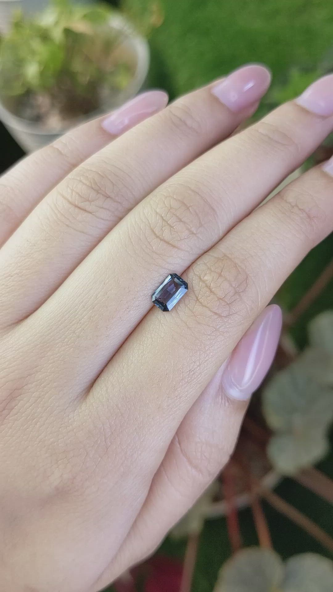 0.73 Ct. Blue Spinel from Ceylon (Sri Lanka) Size Video