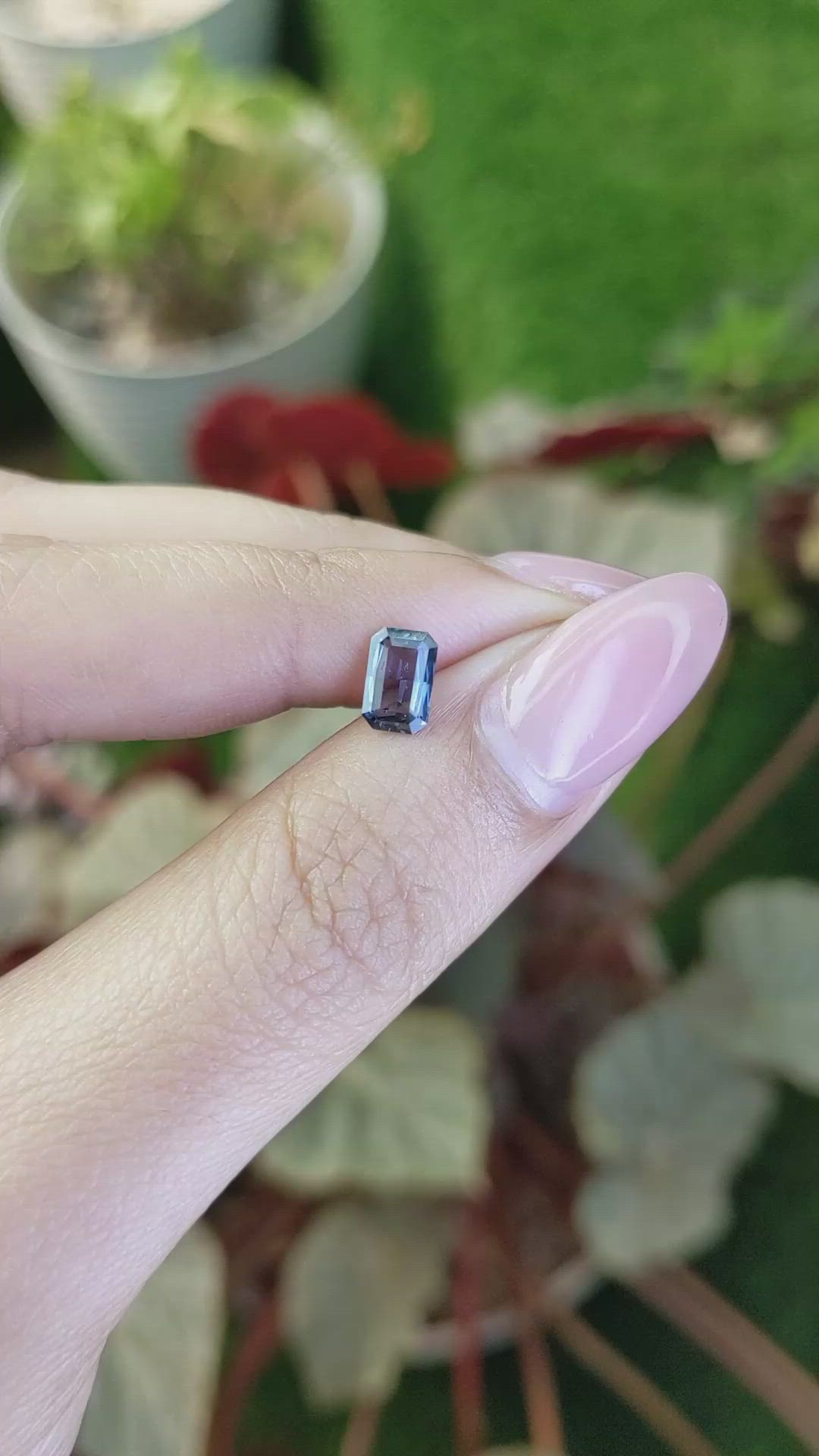 0.73 Ct. Blue Spinel from Ceylon (Sri Lanka) Size Video