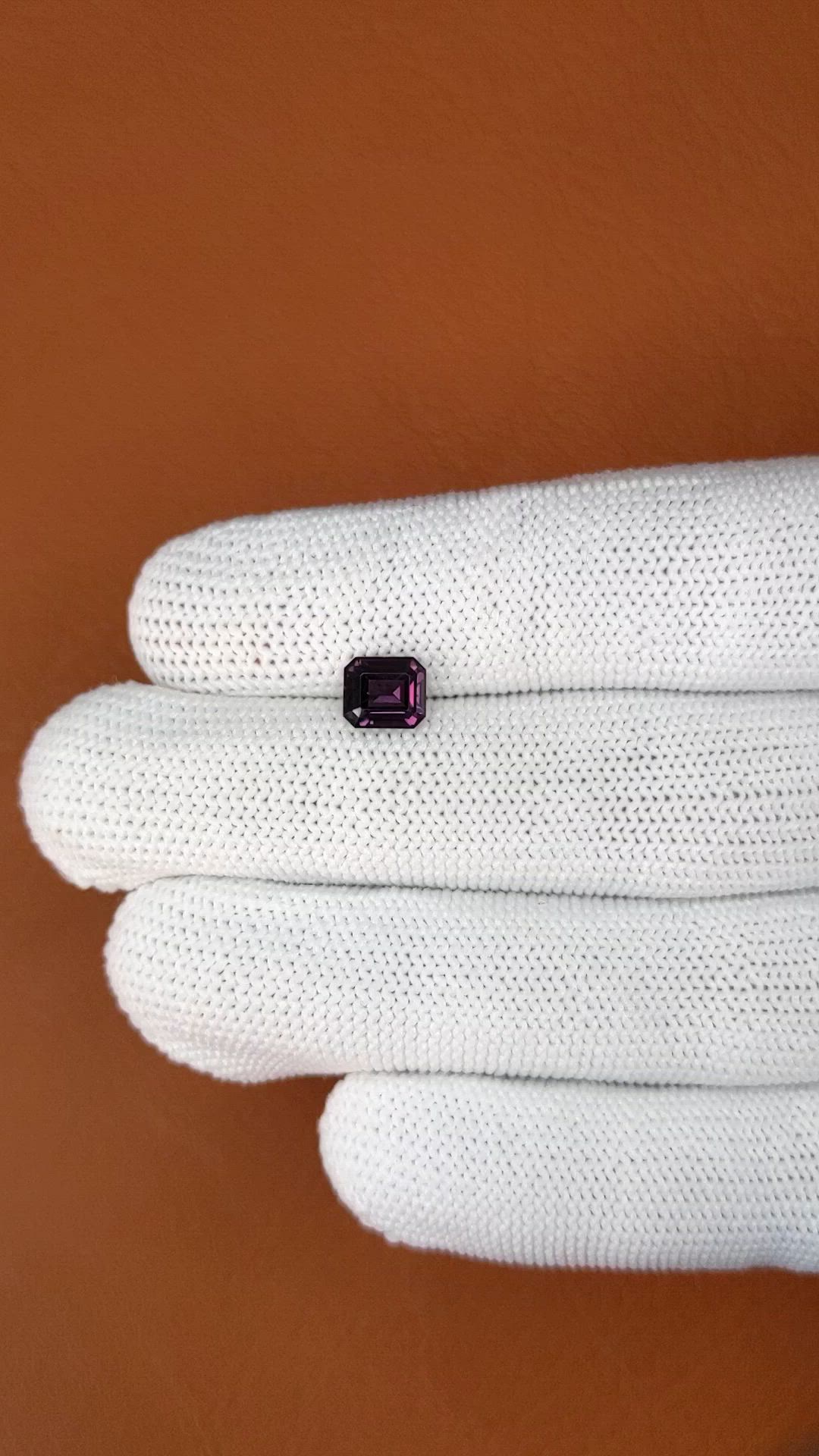 1.38 Ct. Purplish Pink Spinel from Ceylon (Sri Lanka) Size Video