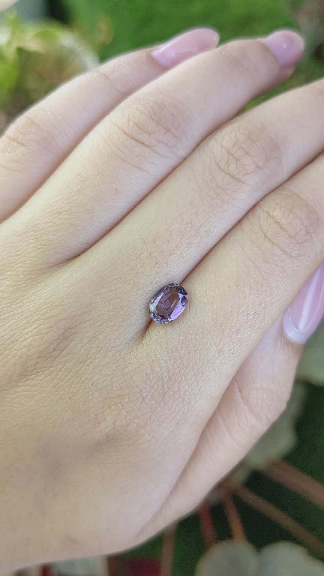 1.17 Ct. Purplish Pink Spinel from Ceylon (Sri Lanka) Size Video