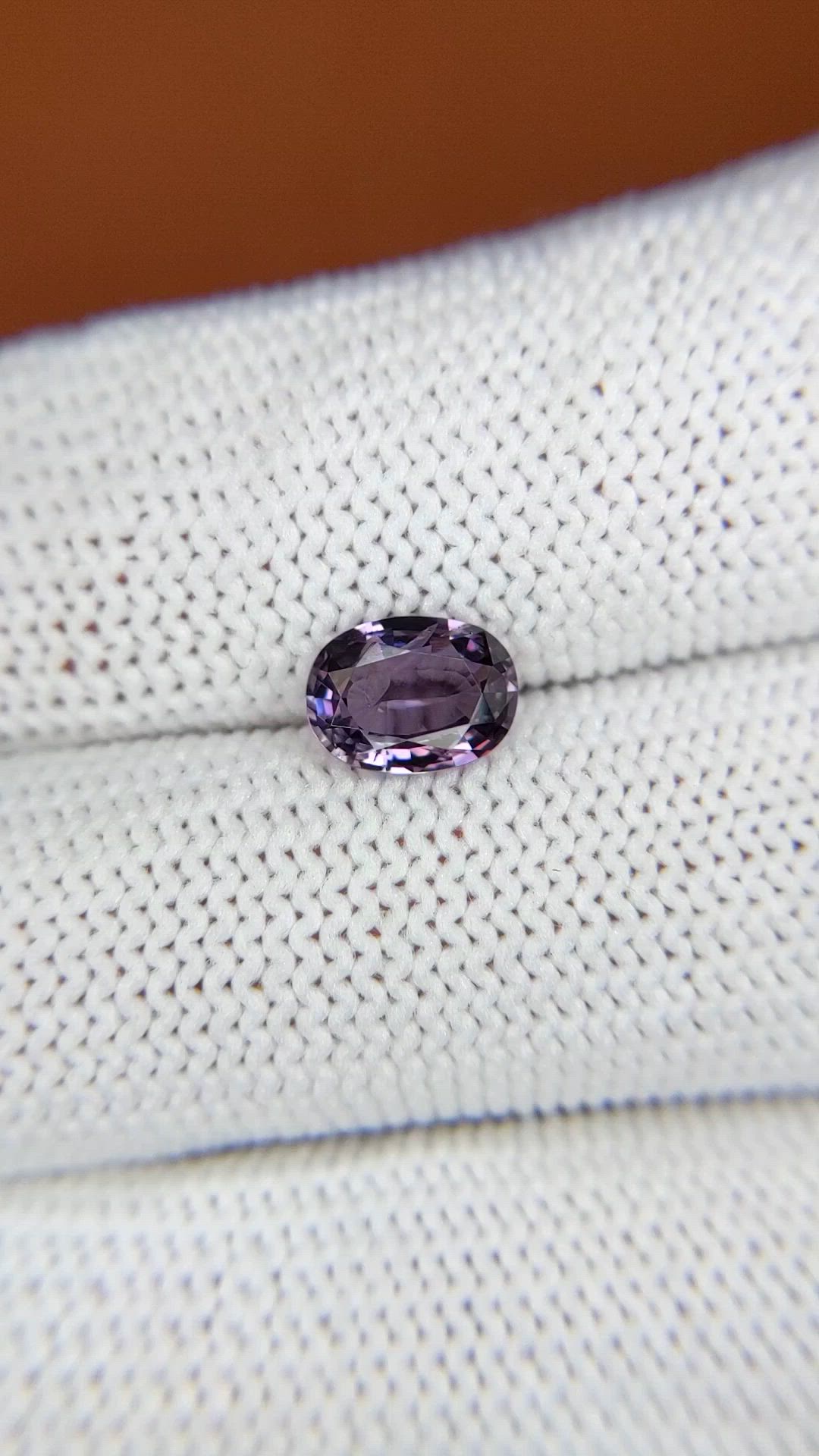 1.17 Ct. Purplish Pink Spinel from Ceylon (Sri Lanka) Size Video