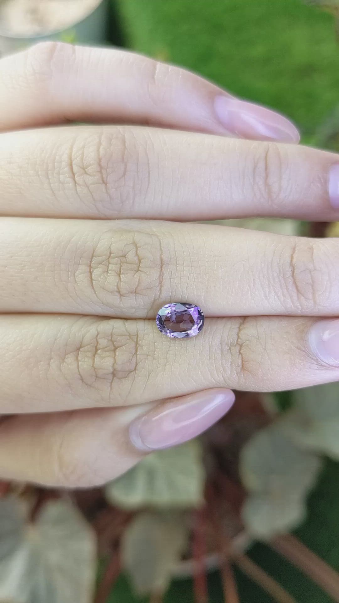 1.17 Ct. Purplish Pink Spinel from Ceylon (Sri Lanka) Size Video