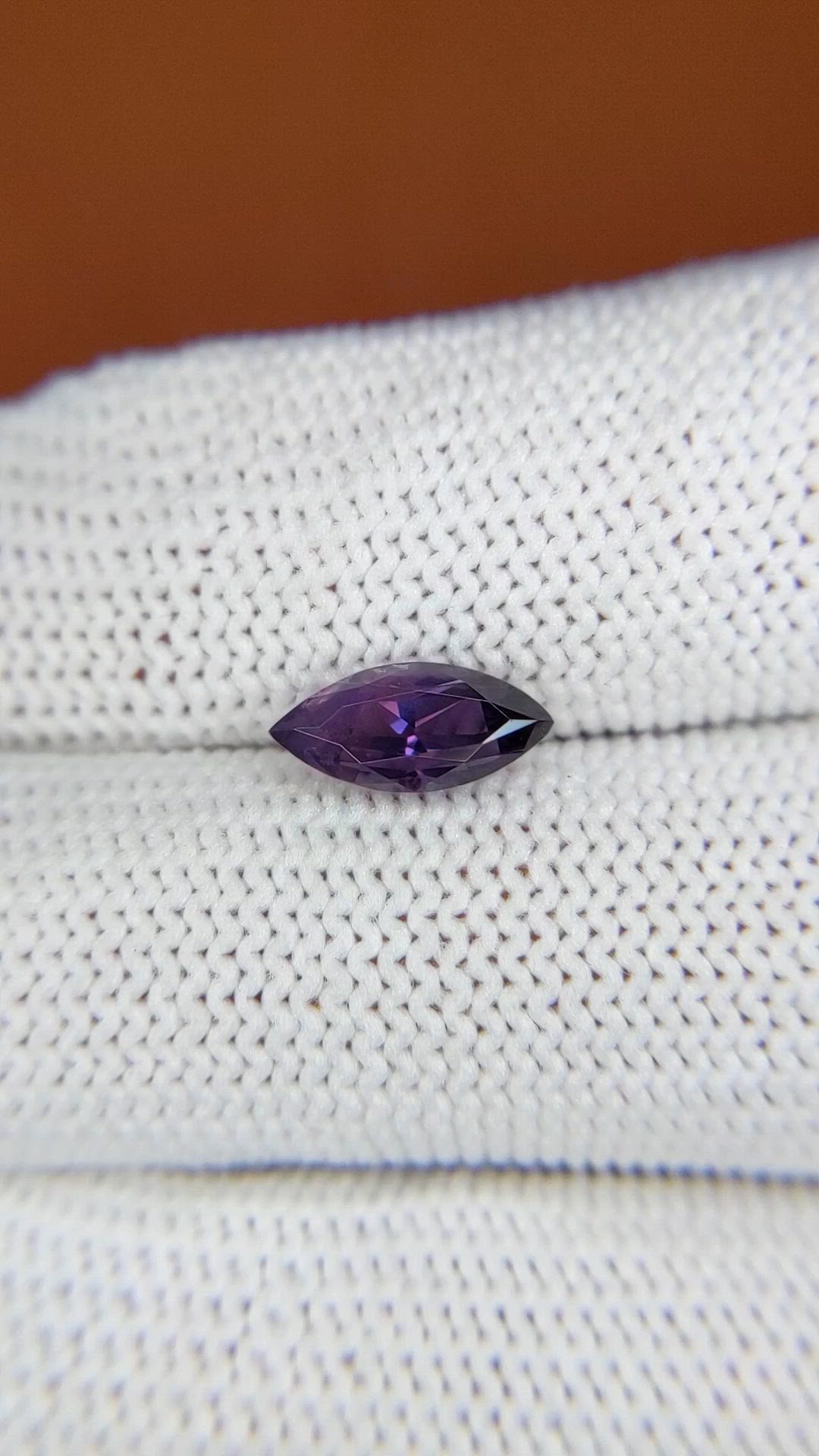 1.32 Ct. Pinkish Purple Spinel from Ceylon (Sri Lanka) Size Video