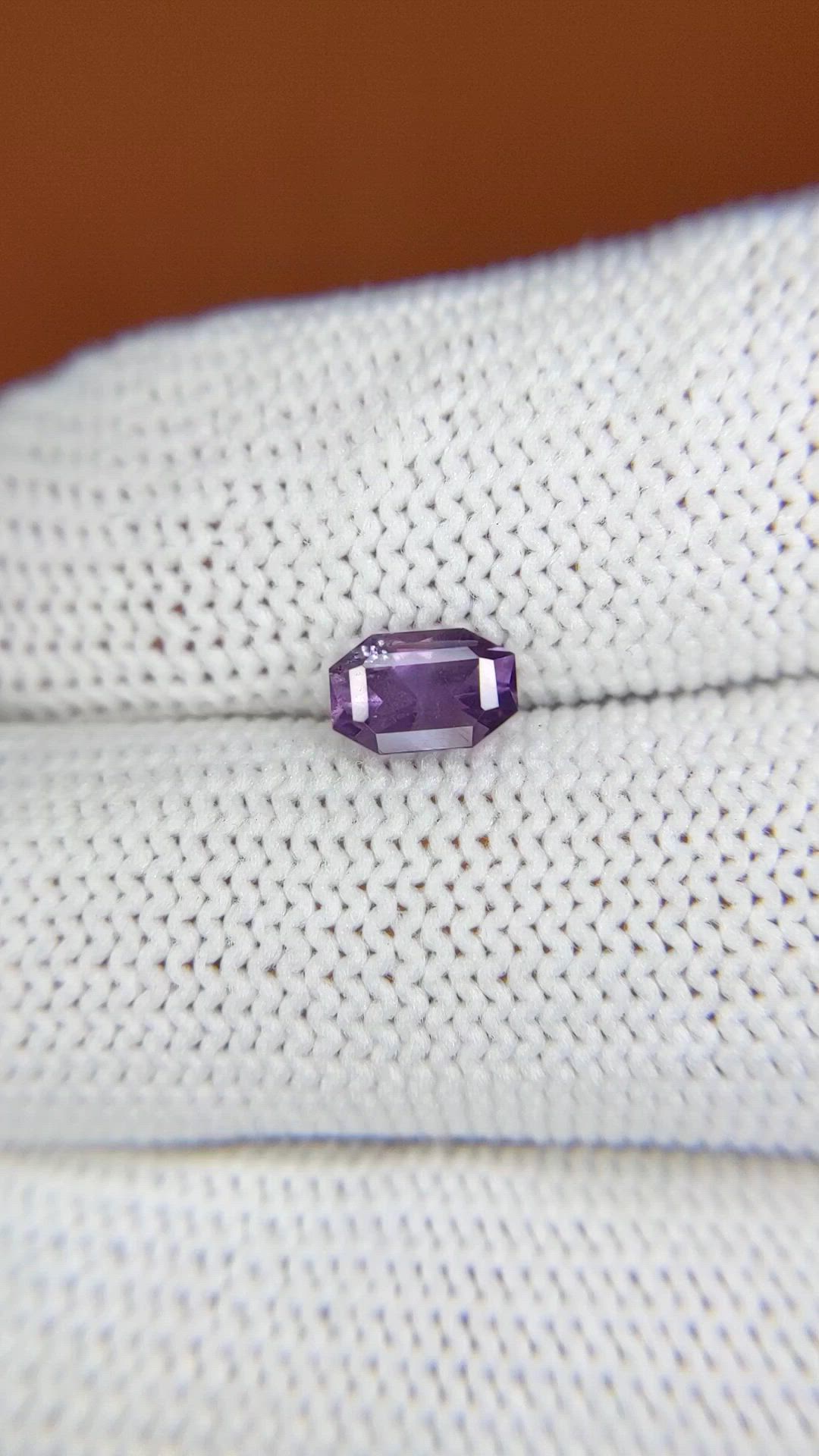 0.85 Ct. Purple Spinel from Ceylon (Sri Lanka) Size Video