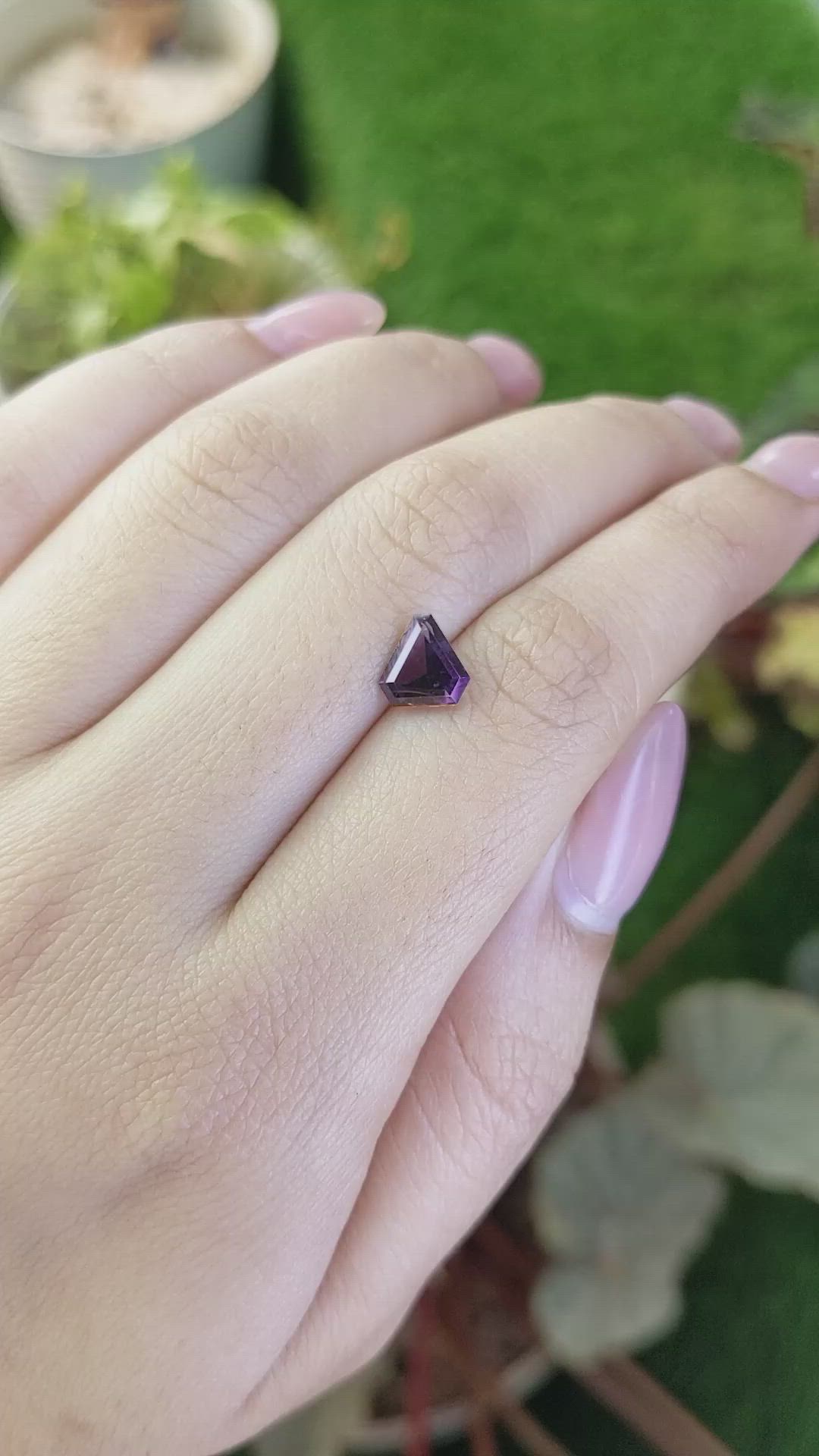 1.33 Ct. Purple Spinel from Ceylon (Sri Lanka) Size Video