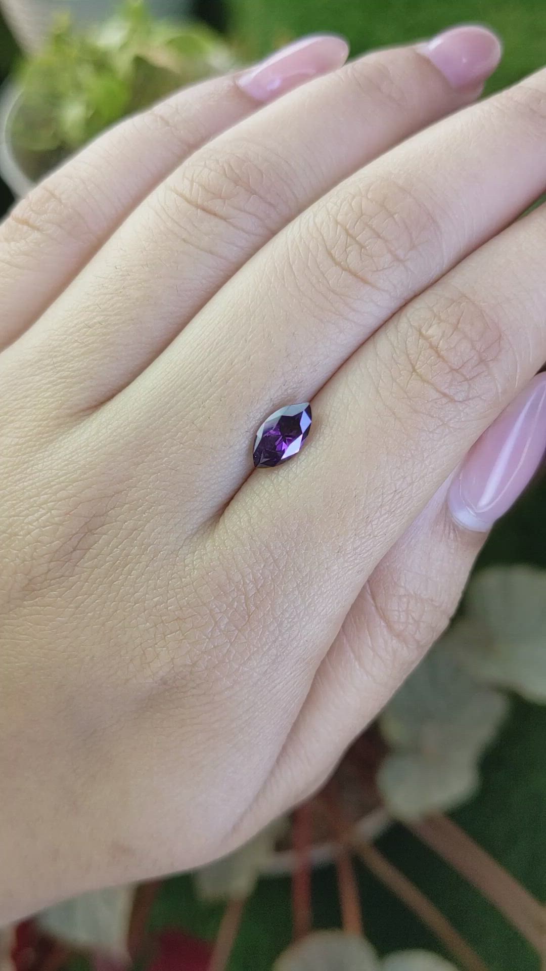 1.07 Ct. Purple Spinel from Ceylon (Sri Lanka) Size Video