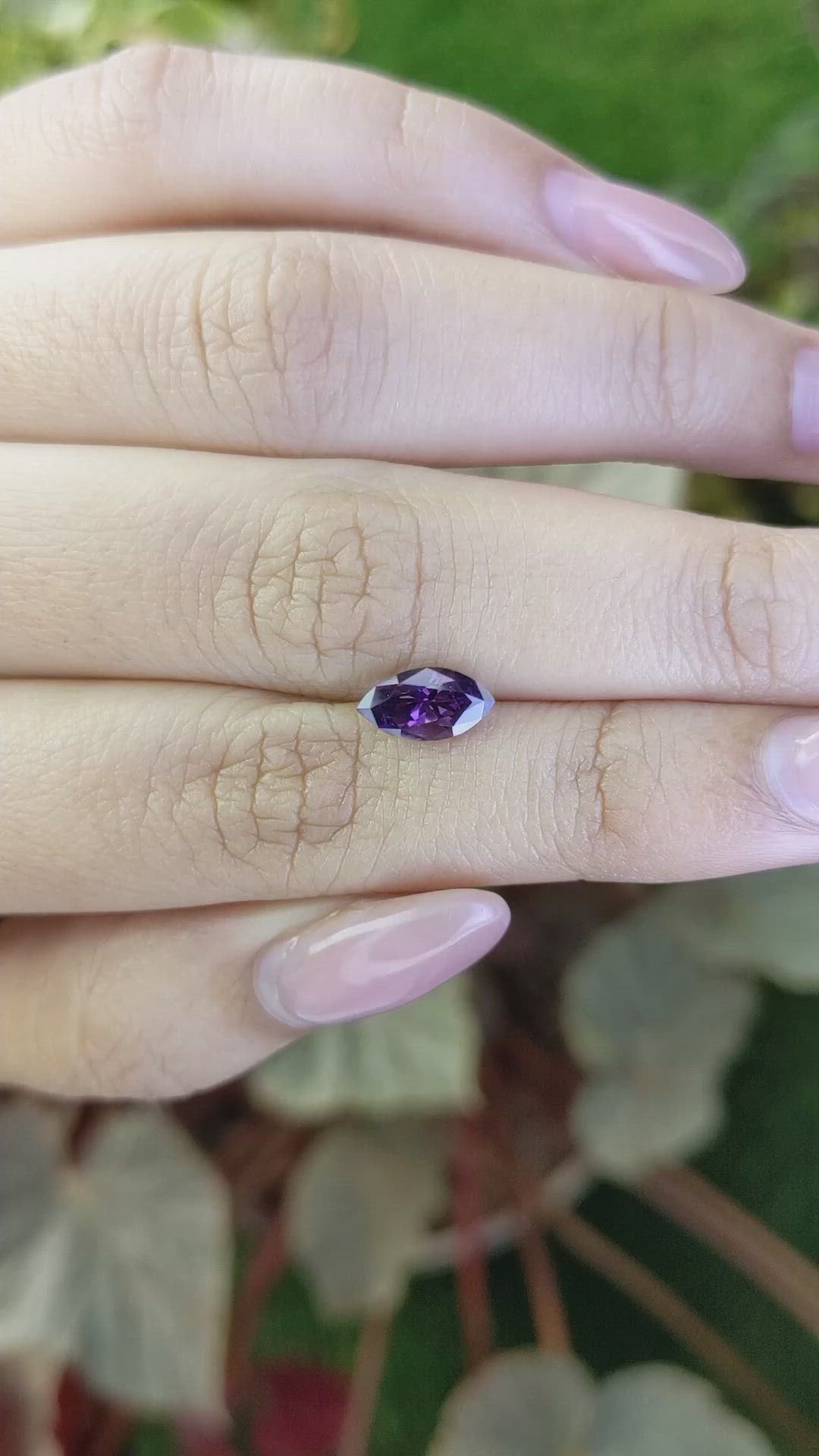 1.07 Ct. Purple Spinel from Ceylon (Sri Lanka) Size Video