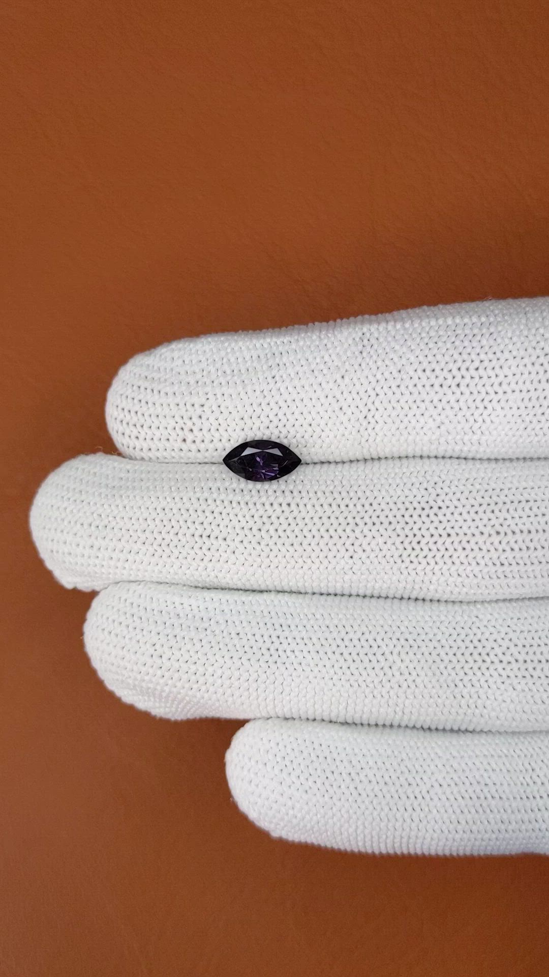 1.07 Ct. Purple Spinel from Ceylon (Sri Lanka) Size Video