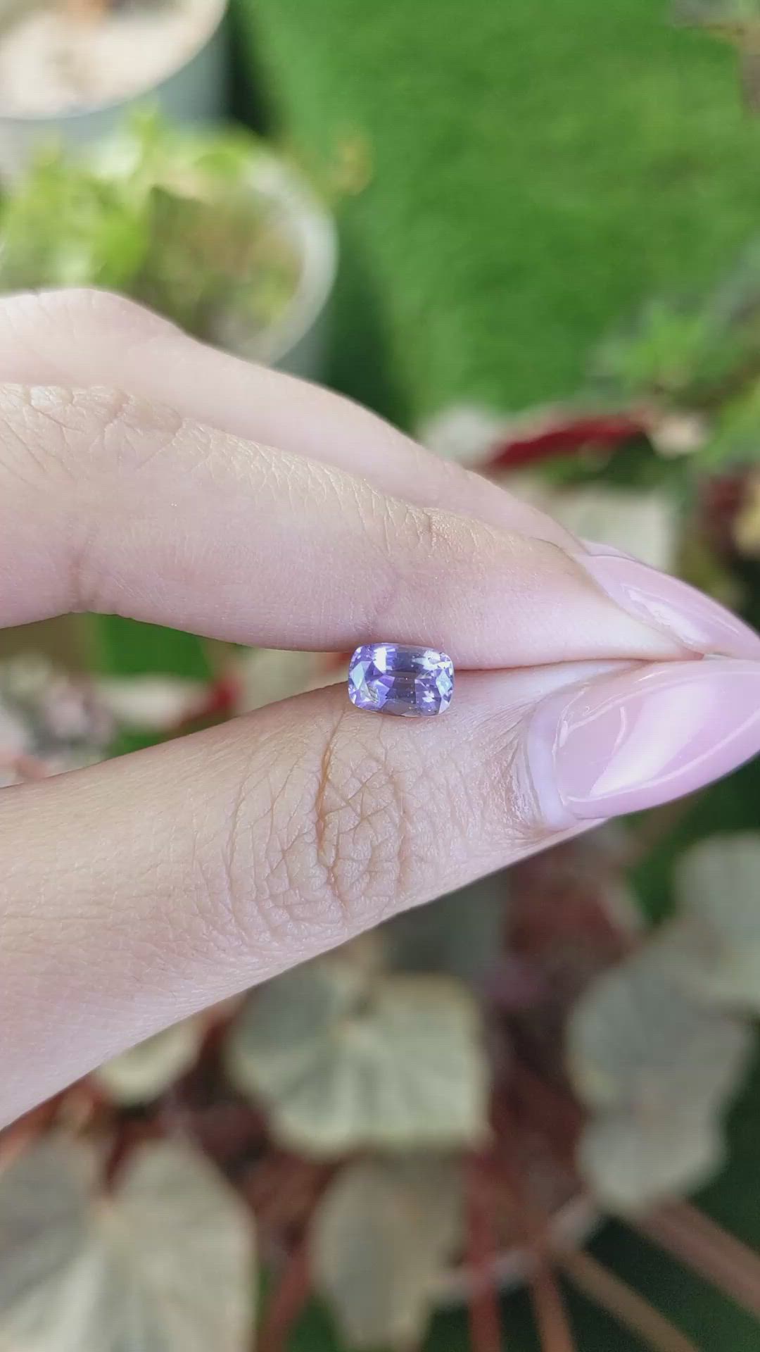 1.12 Ct. Purple Spinel from Ceylon (Sri Lanka) Size Video