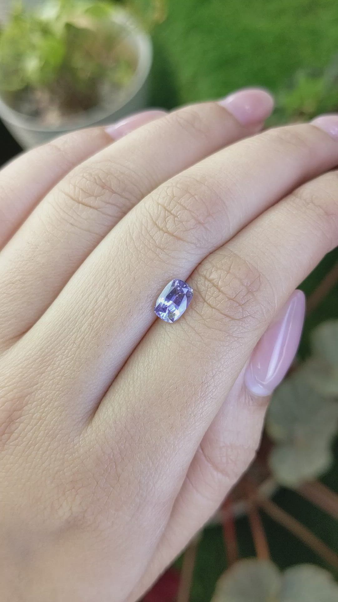1.12 Ct. Purple Spinel from Ceylon (Sri Lanka) Size Video