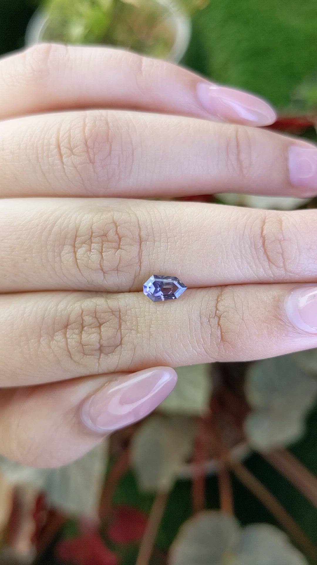0.77 Ct. Purple Spinel from Ceylon (Sri Lanka) Size Video