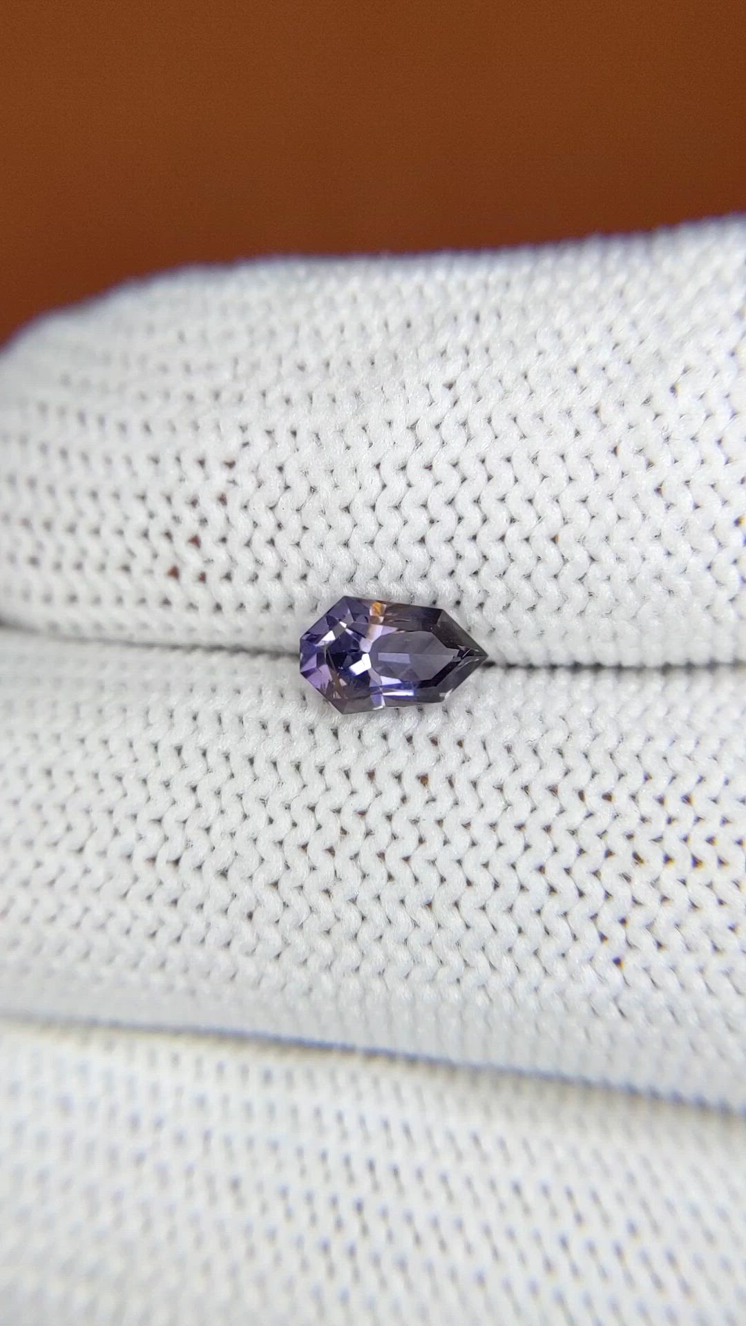 0.77 Ct. Purple Spinel from Ceylon (Sri Lanka) Size Video