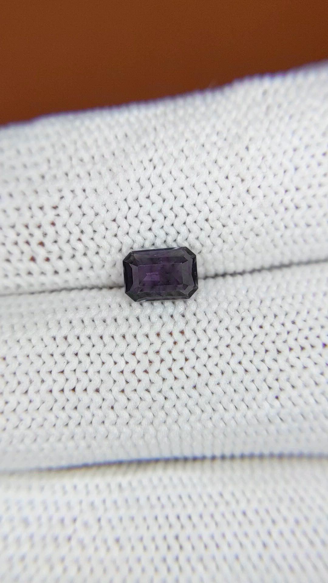 0.78 Ct. Purple Spinel from Ceylon (Sri Lanka) Size Video