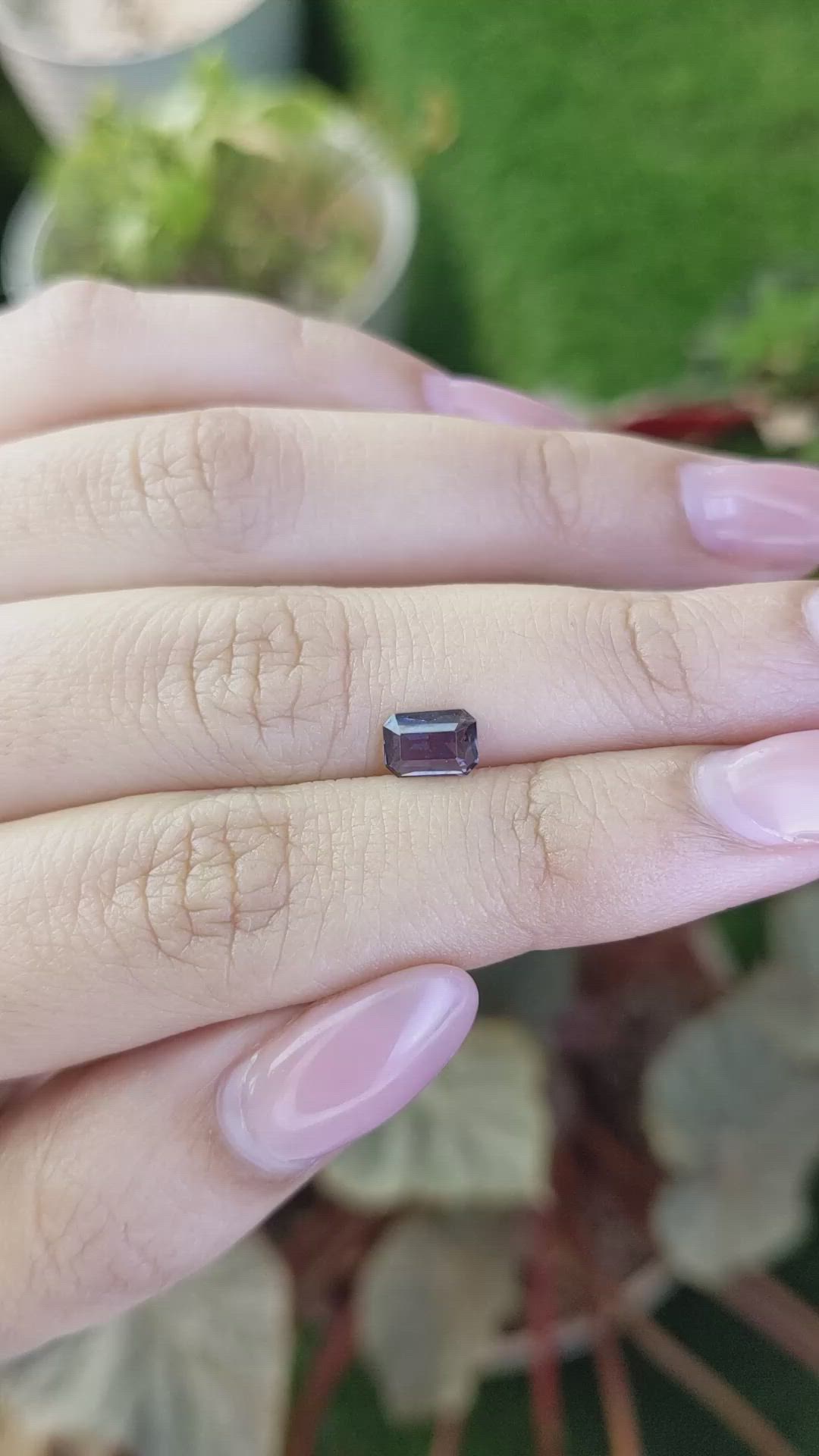 0.78 Ct. Purple Spinel from Ceylon (Sri Lanka) Size Video
