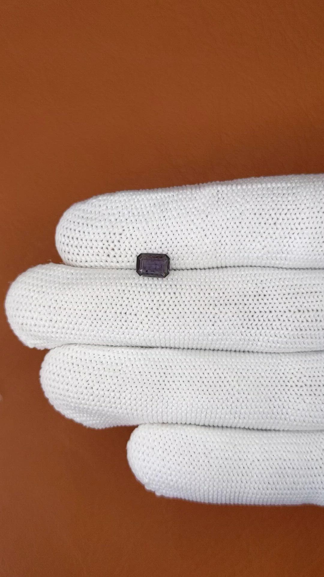 0.78 Ct. Purple Spinel from Ceylon (Sri Lanka) Size Video