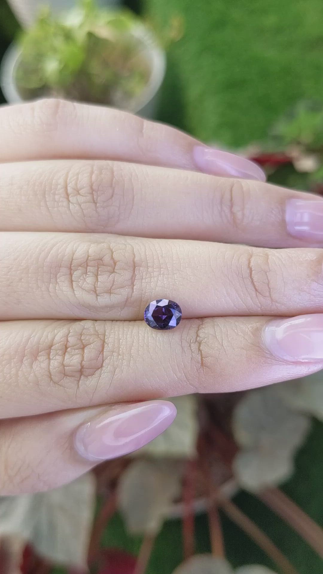 1.13 Ct. Purple Spinel from Ceylon (Sri Lanka) Size Video