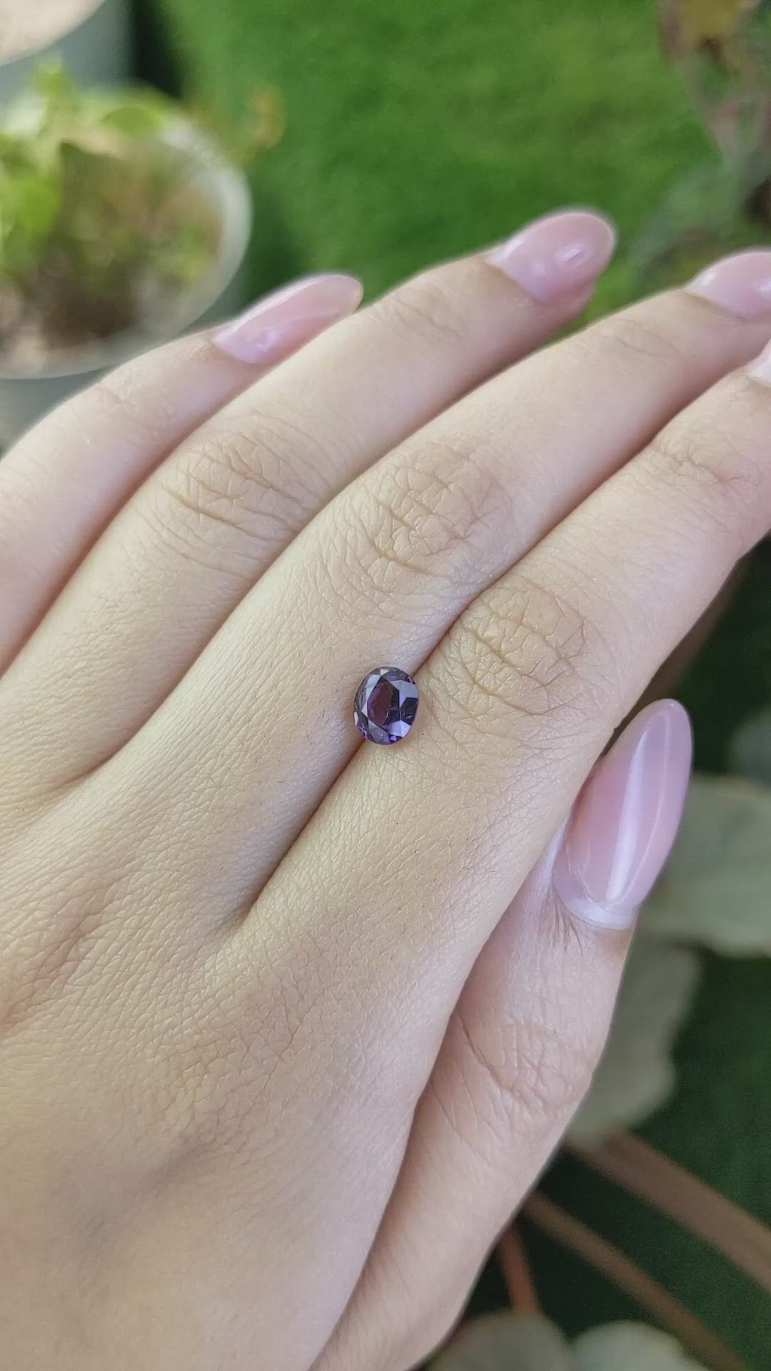 1.13 Ct. Purple Spinel from Ceylon (Sri Lanka) Size Video