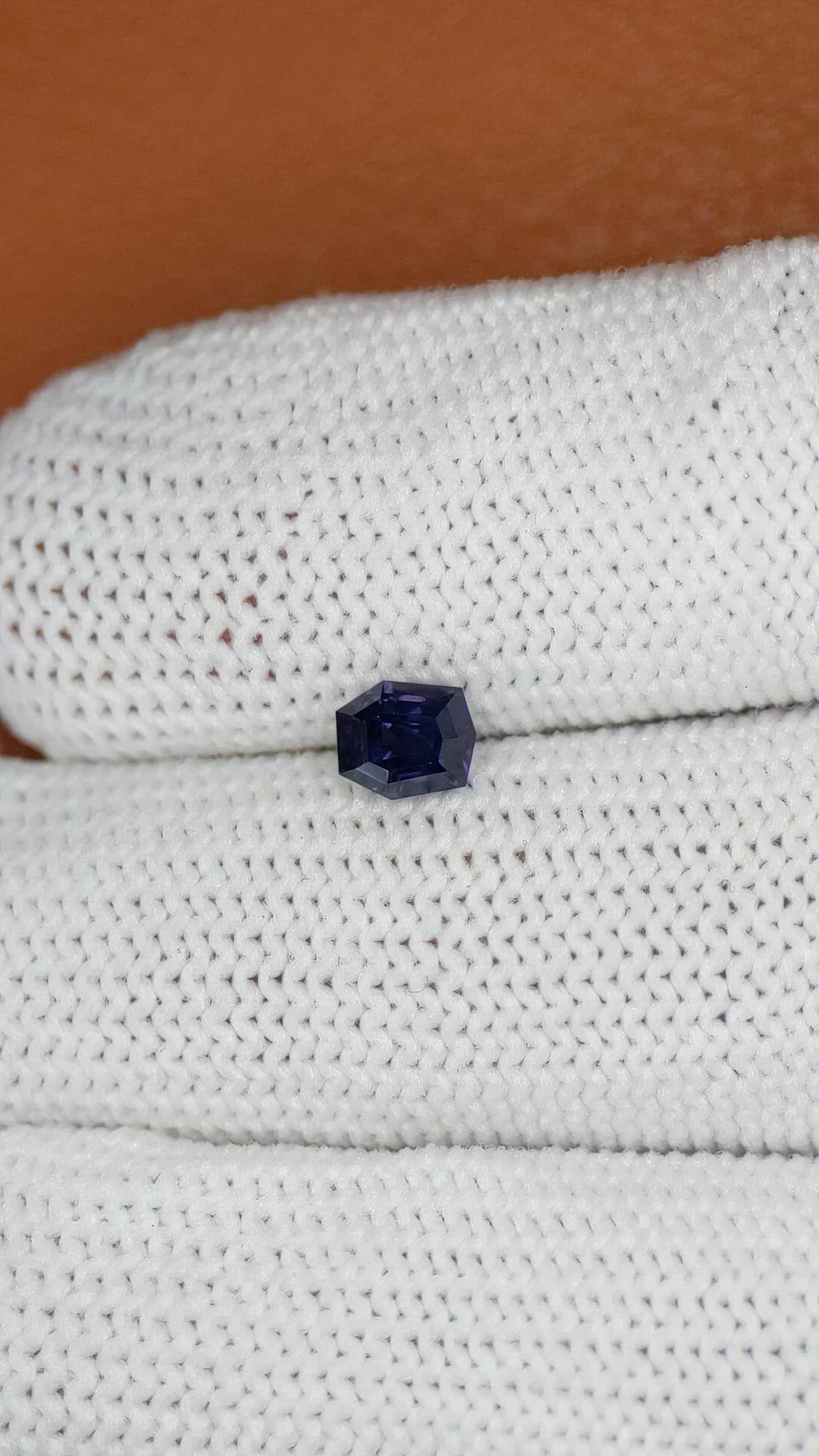 0.71 Ct. Bluish Purple Spinel from Ceylon (Sri Lanka) Size Video