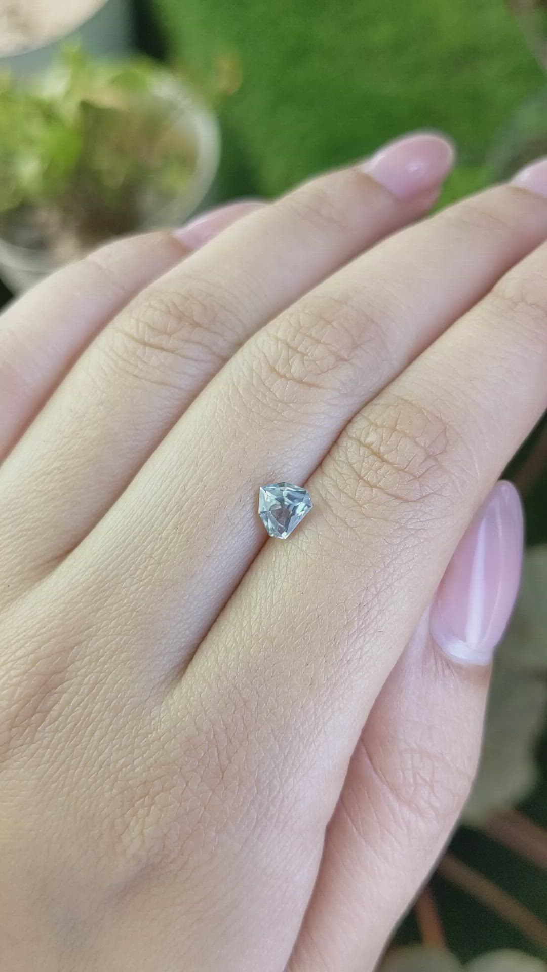 0.87 Ct. Grey Spinel from Ceylon (Sri Lanka) Size Video