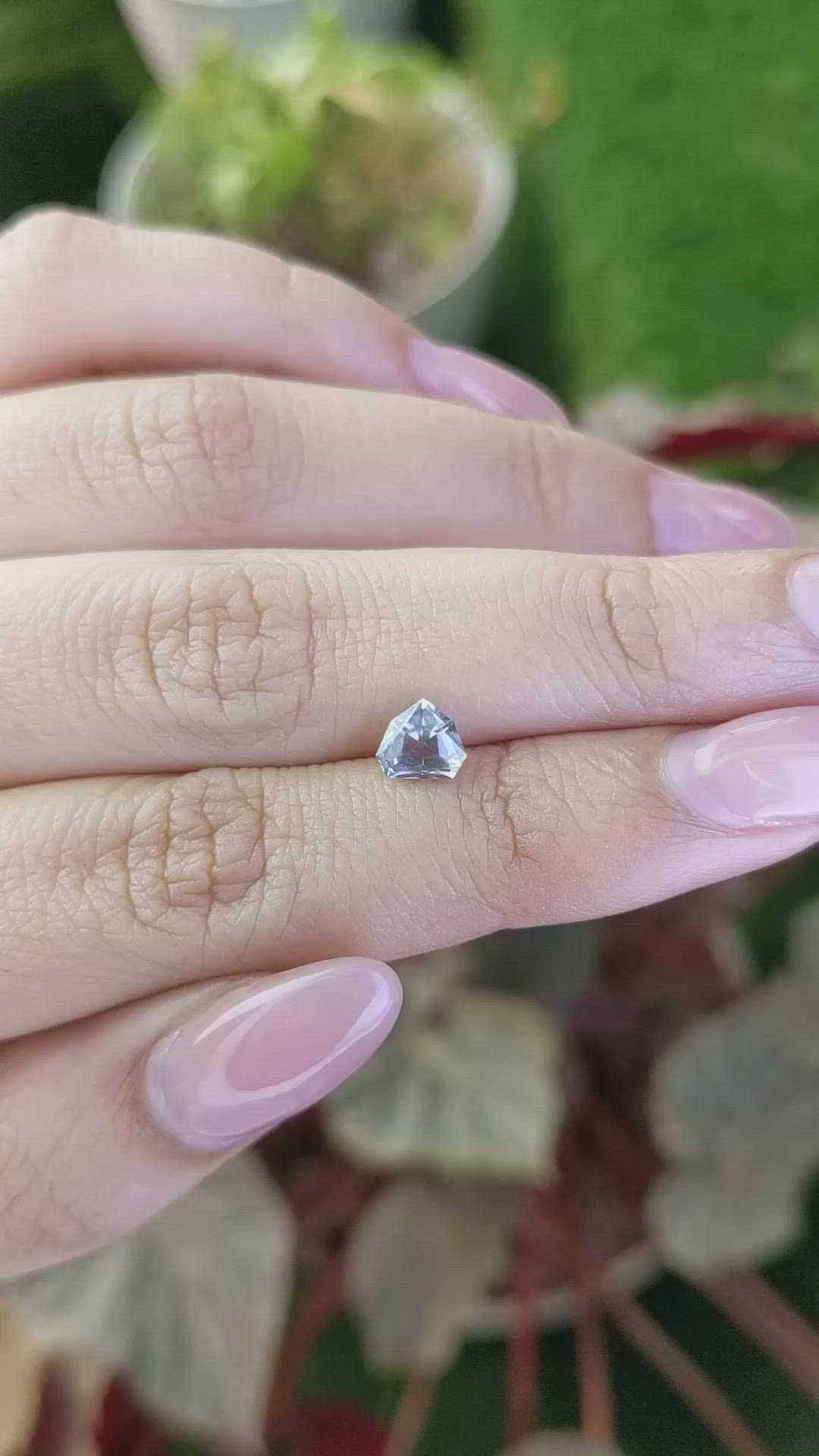 0.87 Ct. Grey Spinel from Ceylon (Sri Lanka) Size Video