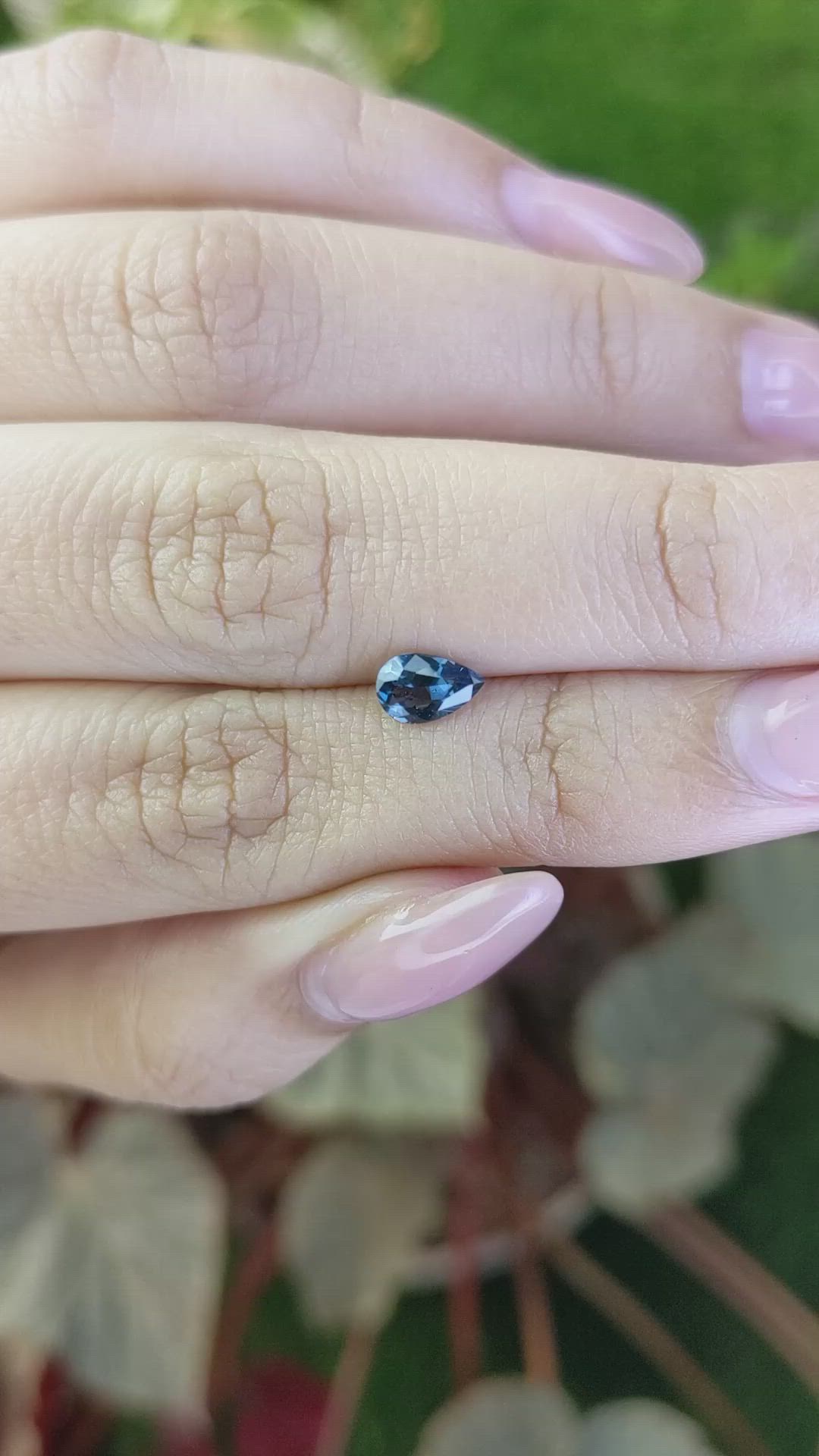 0.59 Ct. Blue Spinel from Ceylon (Sri Lanka) Size Video