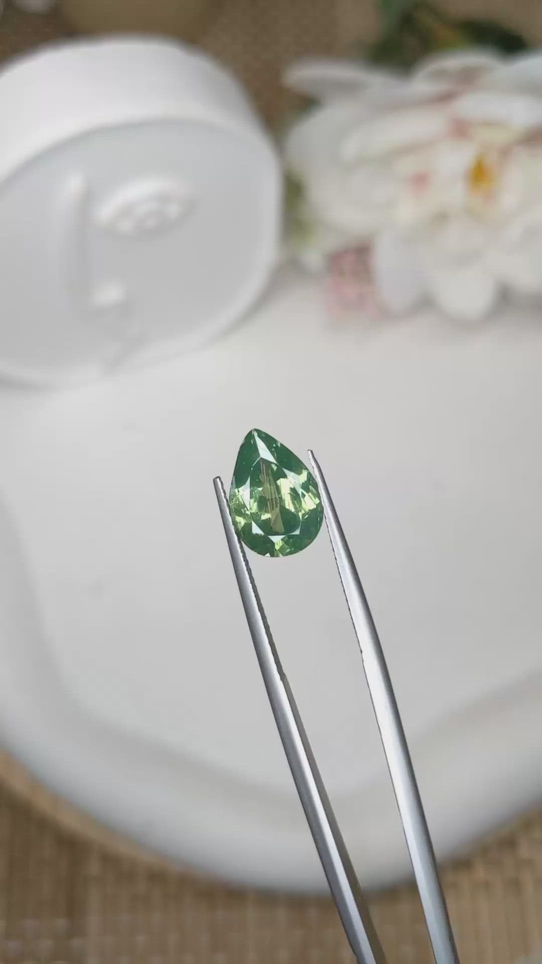 4.22 Ct. Green Tourmaline from Ceylon (Sri Lanka) Size Video
