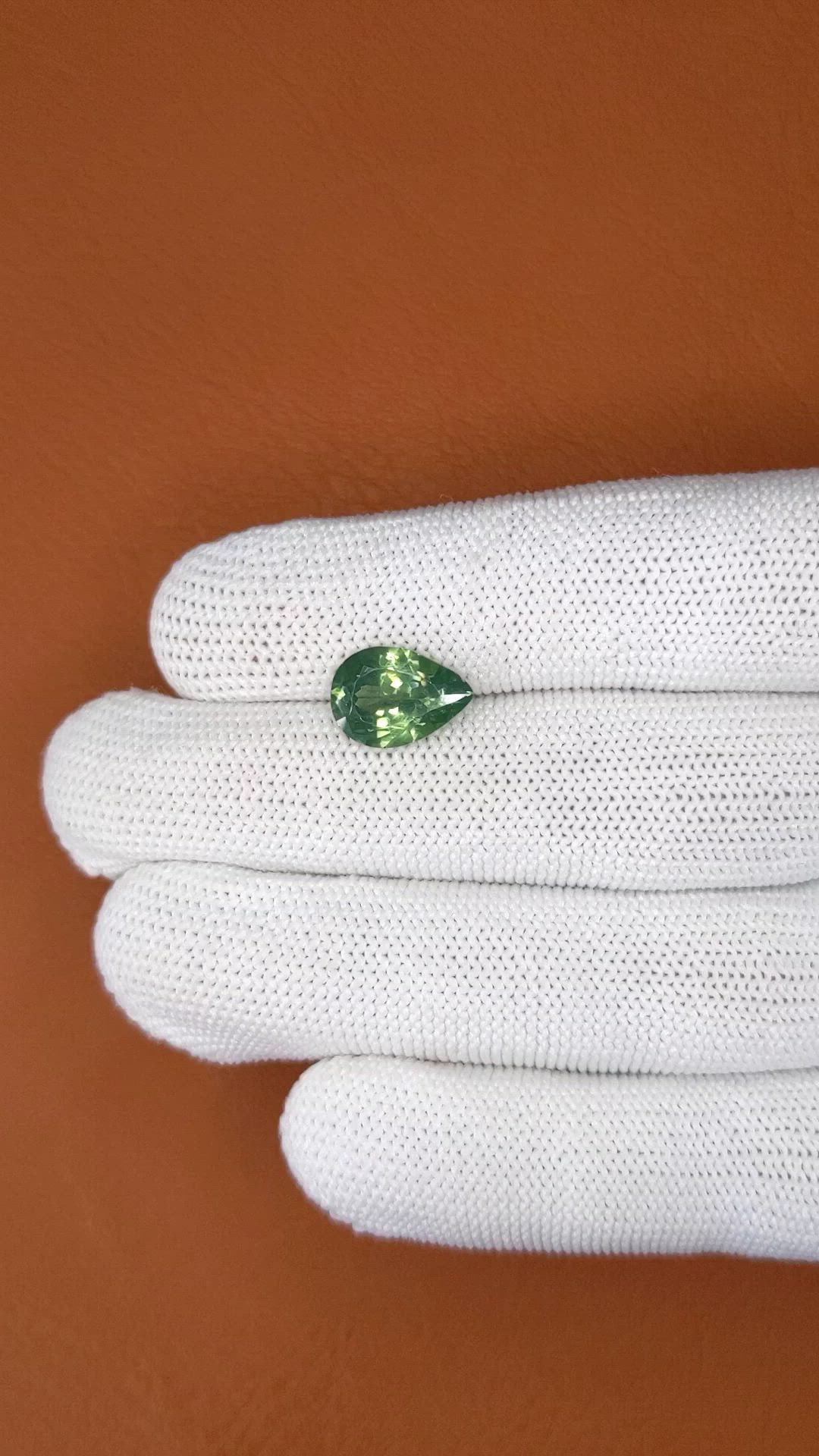 4.22 Ct. Green Tourmaline from Ceylon (Sri Lanka) Size Video