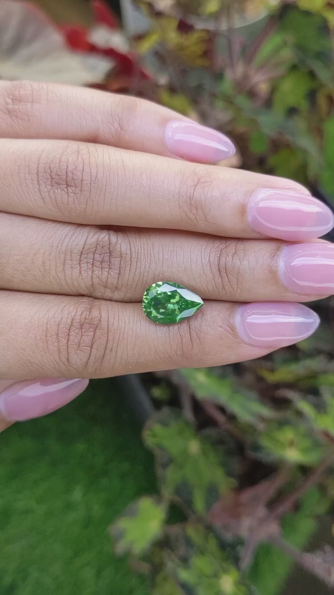 4.22 Ct. Green Tourmaline from Ceylon (Sri Lanka) Size Video