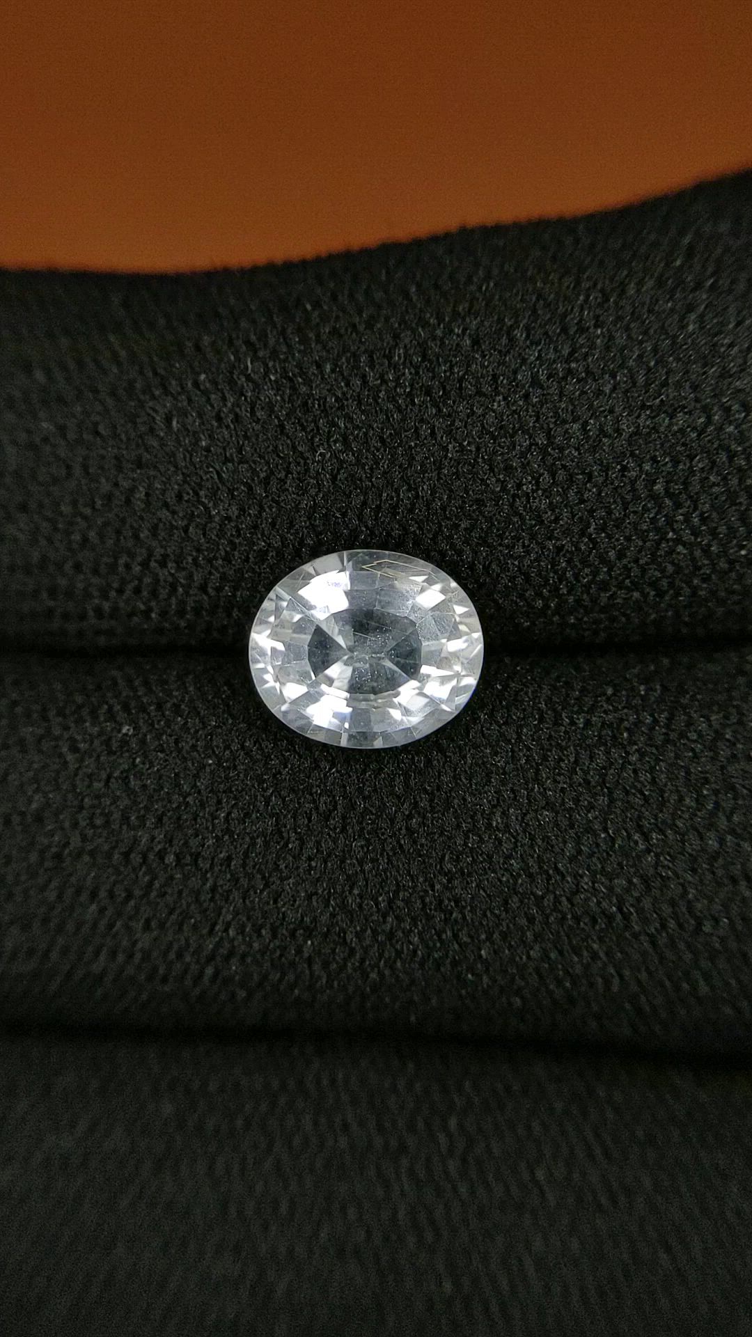 2.35 Ct. White Topaz from Brazil Size Video