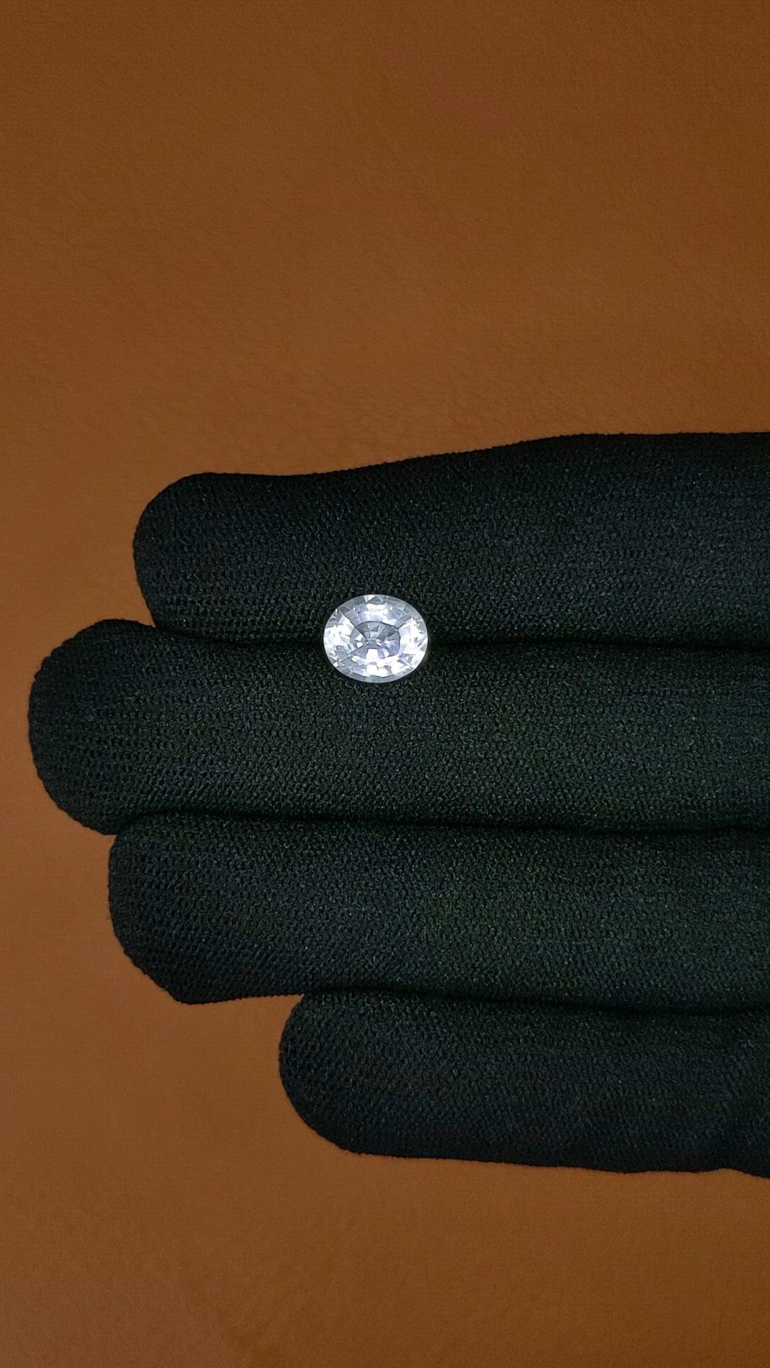 2.35 Ct. White Topaz from Brazil Size Video
