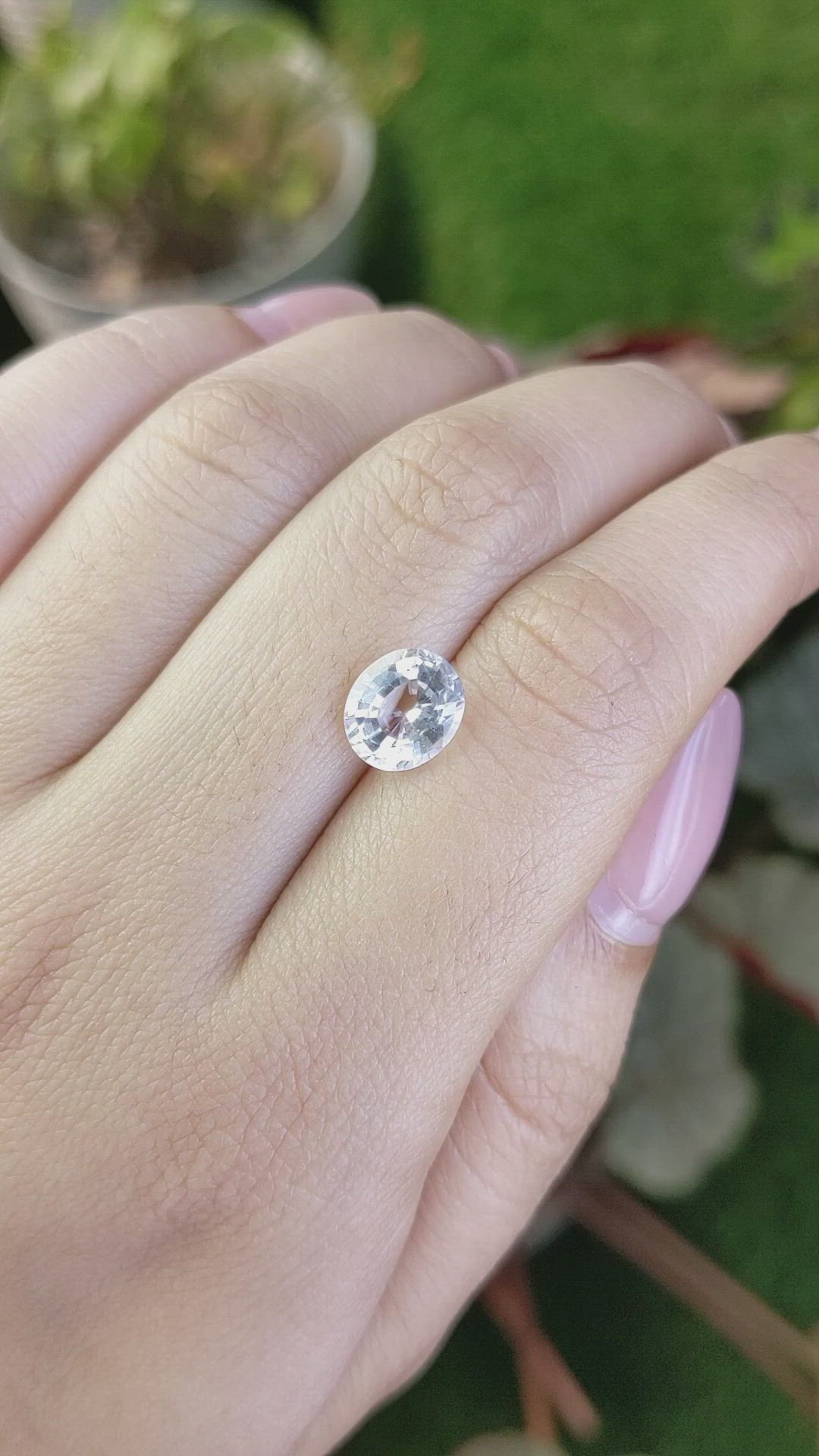 2.35 Ct. White Topaz from Brazil Size Video