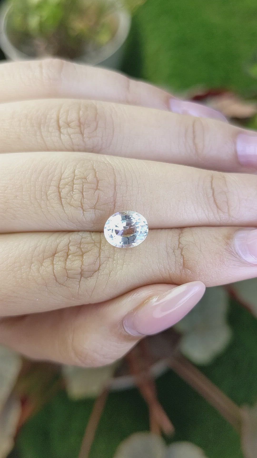 2.35 Ct. White Topaz from Brazil Size Video