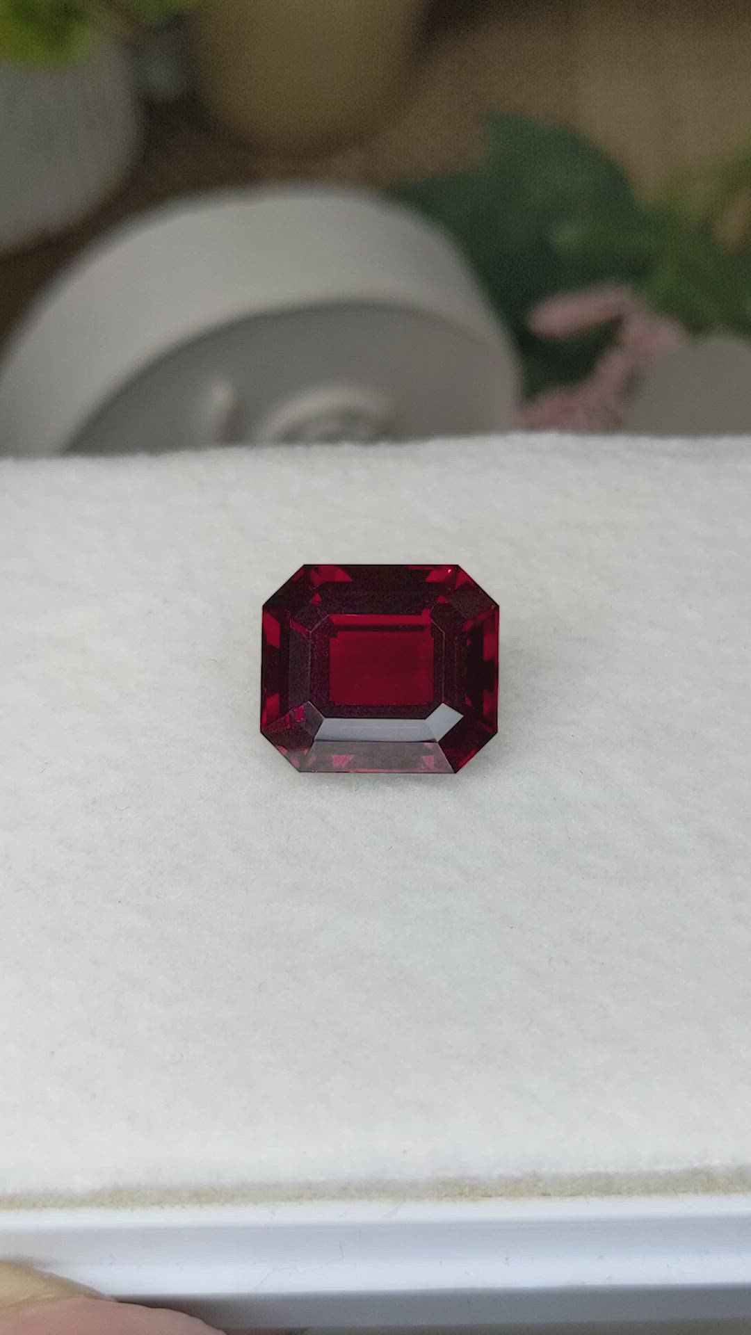 14.26 Ct. Red Almandine Garnet from Ceylon (Sri Lanka) Size Video