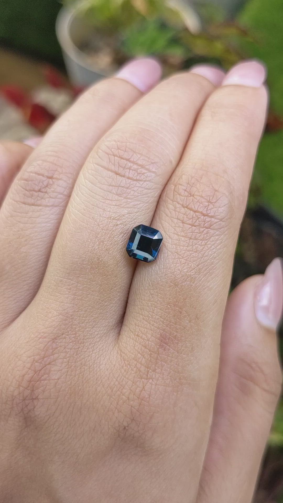 1.83 Ct. Greyish Blue Spinel from Ceylon (Sri Lanka) Size Video