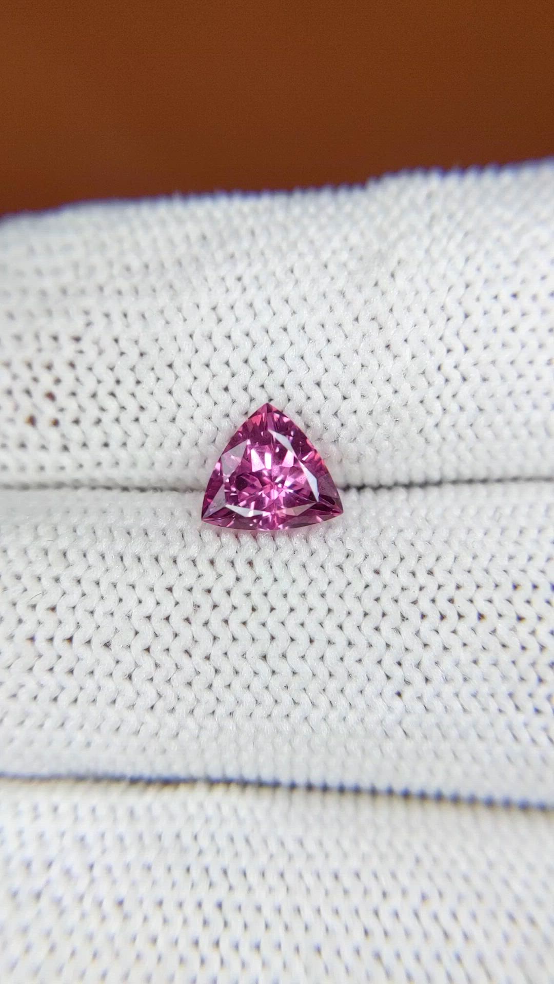 1.09 Ct. Pink Spinel from Ceylon (Sri Lanka) Size Video