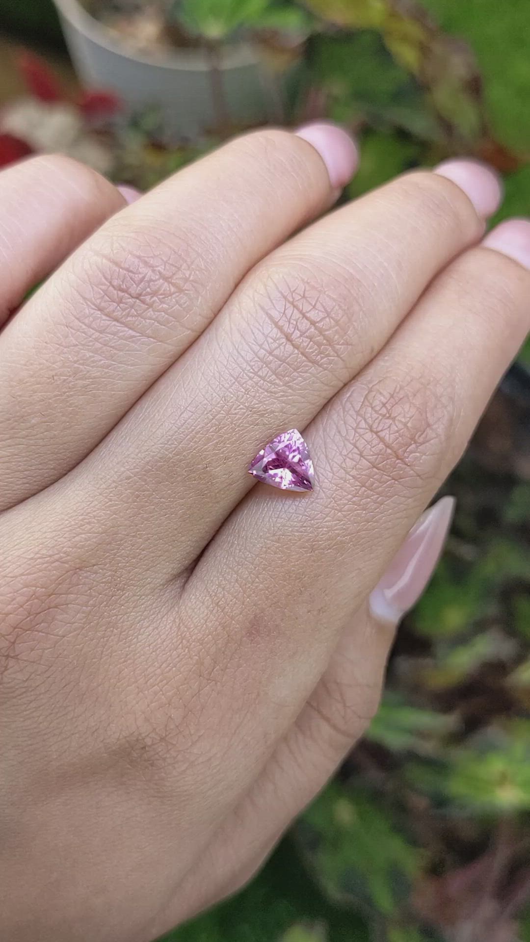 1.09 Ct. Pink Spinel from Ceylon (Sri Lanka) Size Video