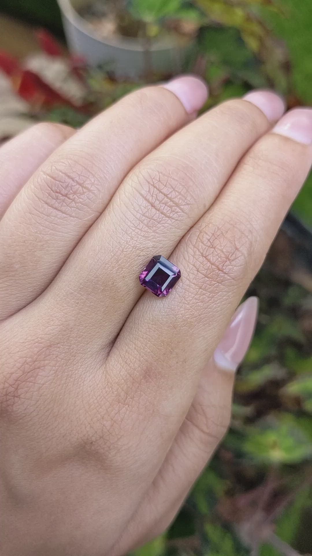 1.96 Ct. Purple Spinel from Ceylon (Sri Lanka) Size Video