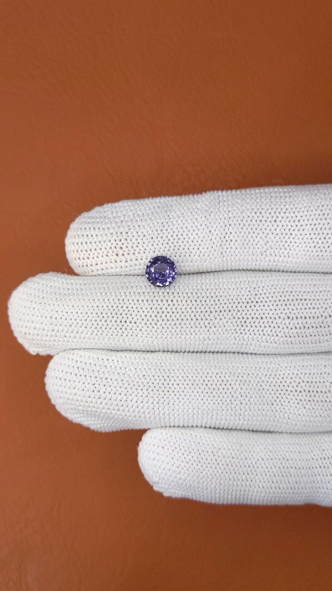 1.14 Ct. Purple Spinel from Ceylon (Sri Lanka) Size Video