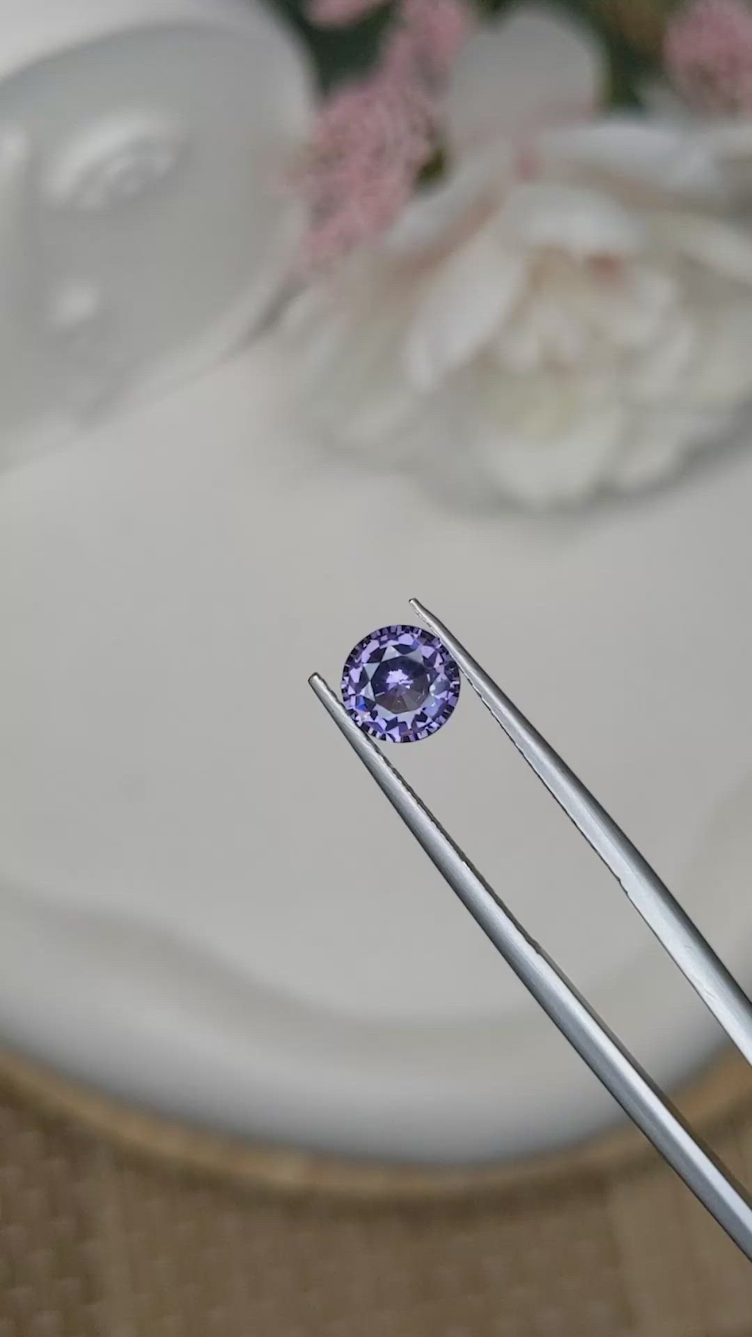 1.14 Ct. Purple Spinel from Ceylon (Sri Lanka) Size Video
