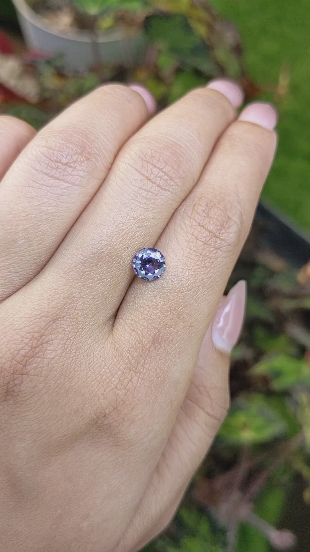 1.14 Ct. Purple Spinel from Ceylon (Sri Lanka) Size Video