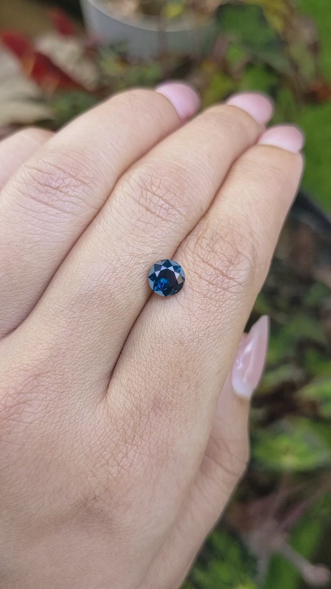 1.12 Ct. Blue Spinel from Ceylon (Sri Lanka) Size Video