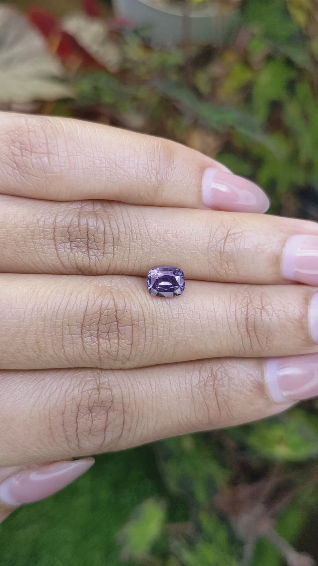 1.17 Ct. Purple Spinel from Ceylon (Sri Lanka) Size Video