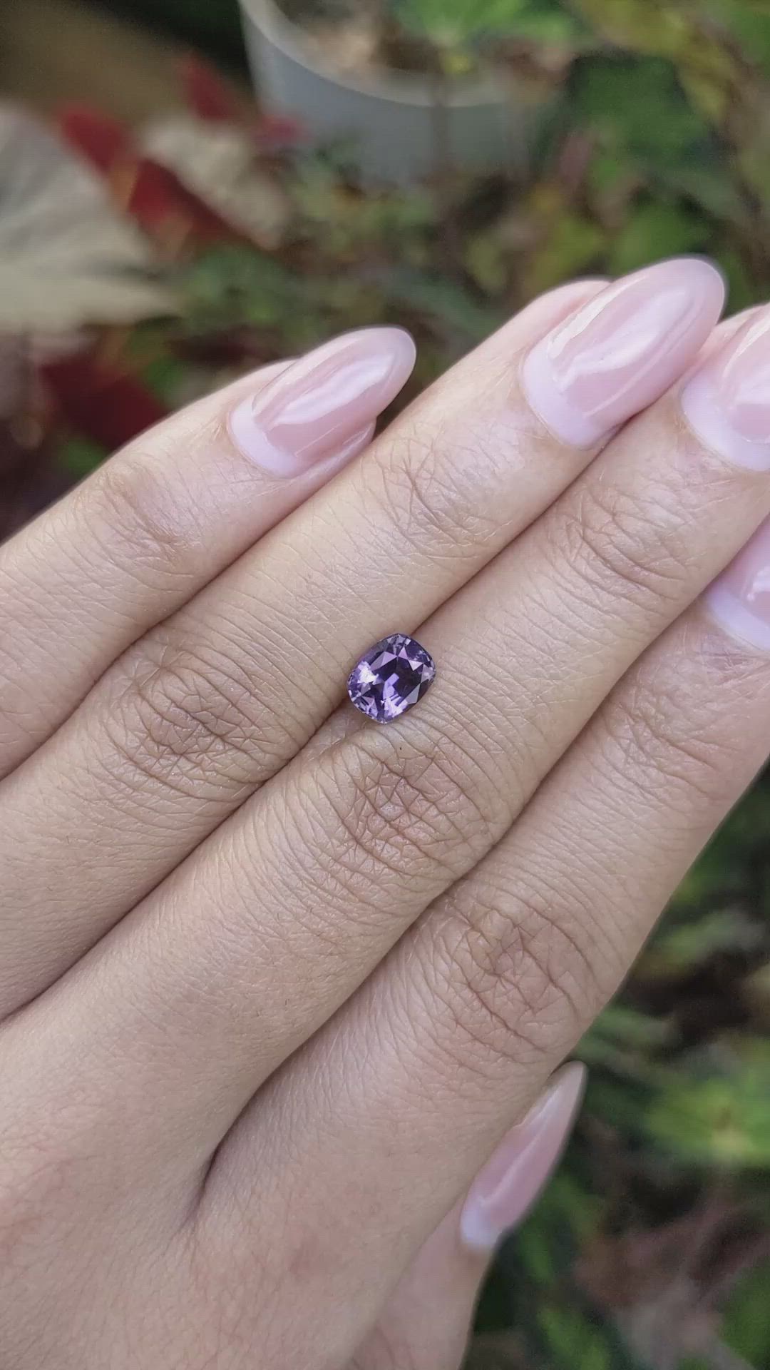 1.17 Ct. Purple Spinel from Ceylon (Sri Lanka) Size Video