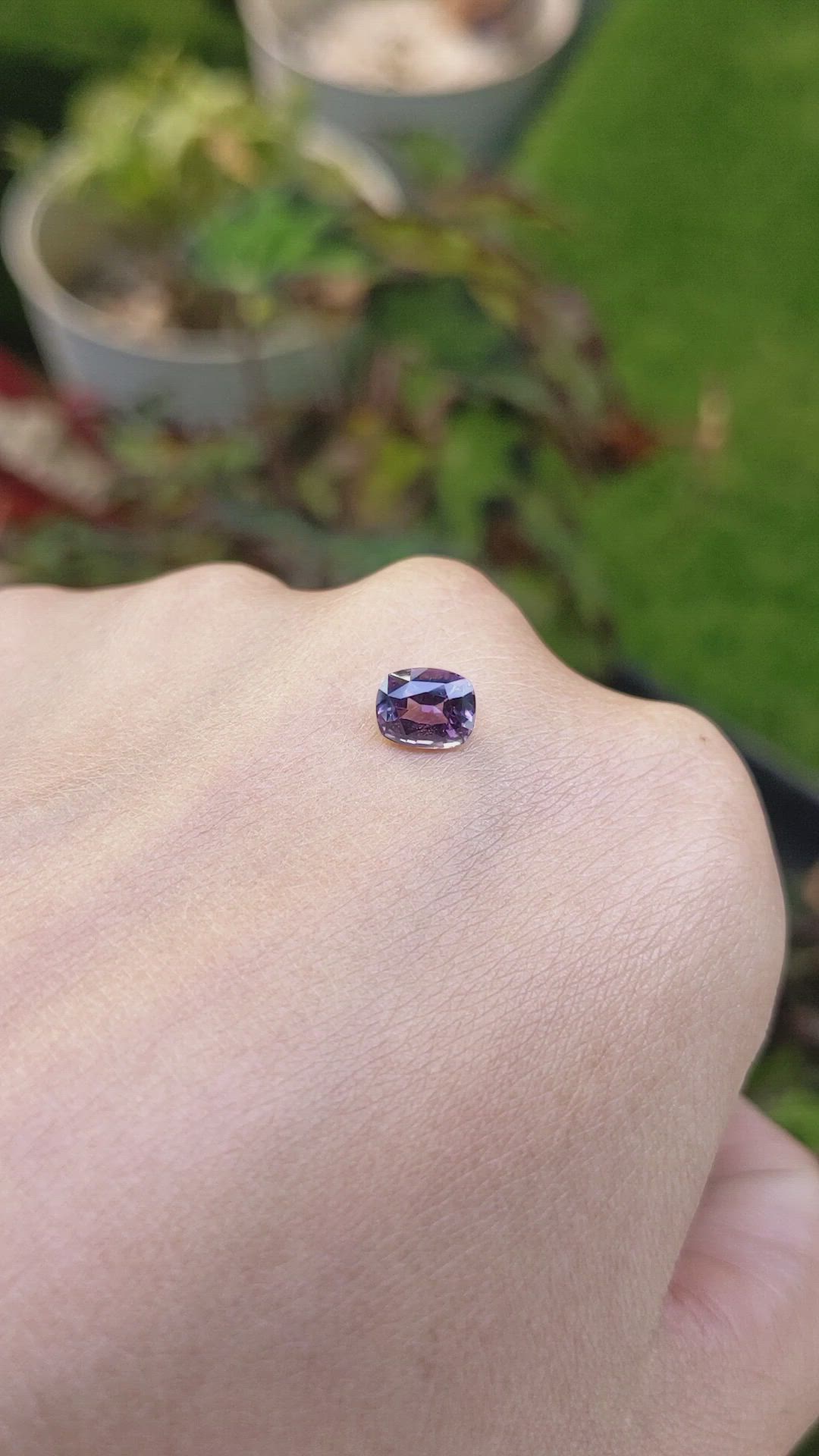 1.17 Ct. Purple Spinel from Ceylon (Sri Lanka) Size Video
